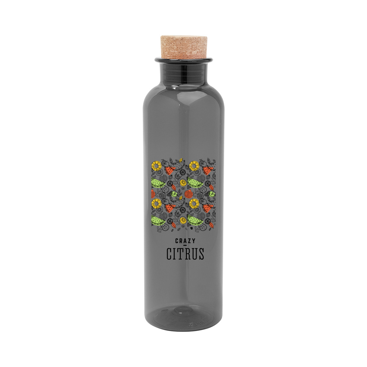 Maddie rPET Bottle With Cork Lid - 22 Oz. Product Image