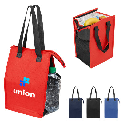 Dimples rPET Non-Woven Cooler Tote Bag Product Image