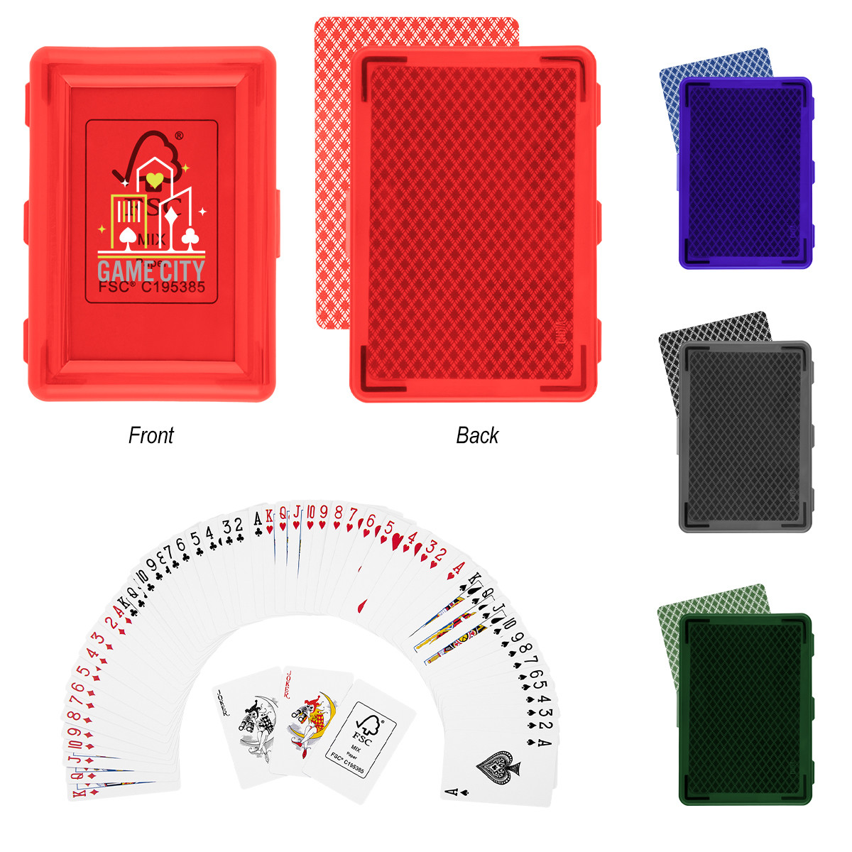 Playing Cards In Recycled Case Product Image