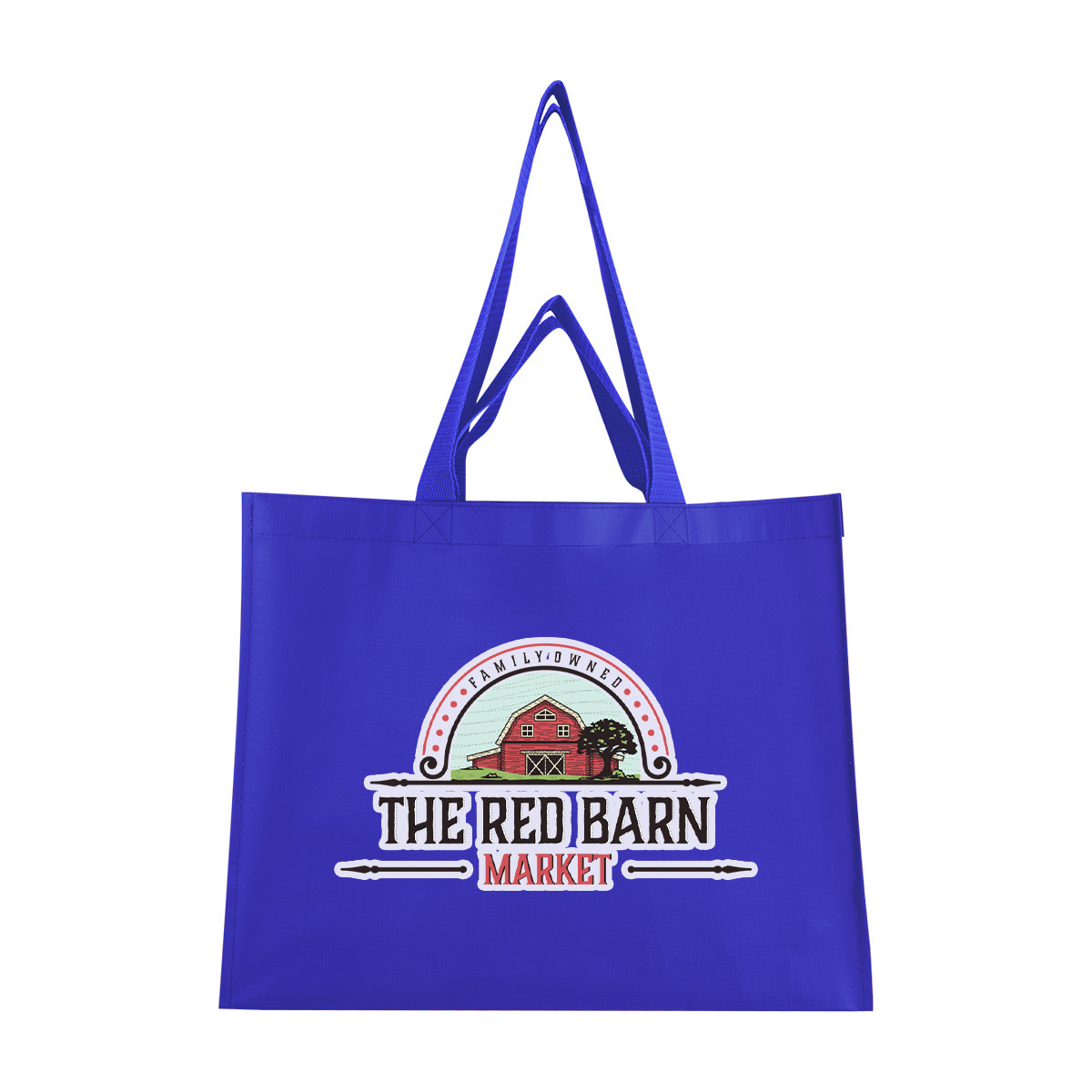 Matte Laminated Recycled Non-Woven Dual Handle Shopper Tote Bag Product Image