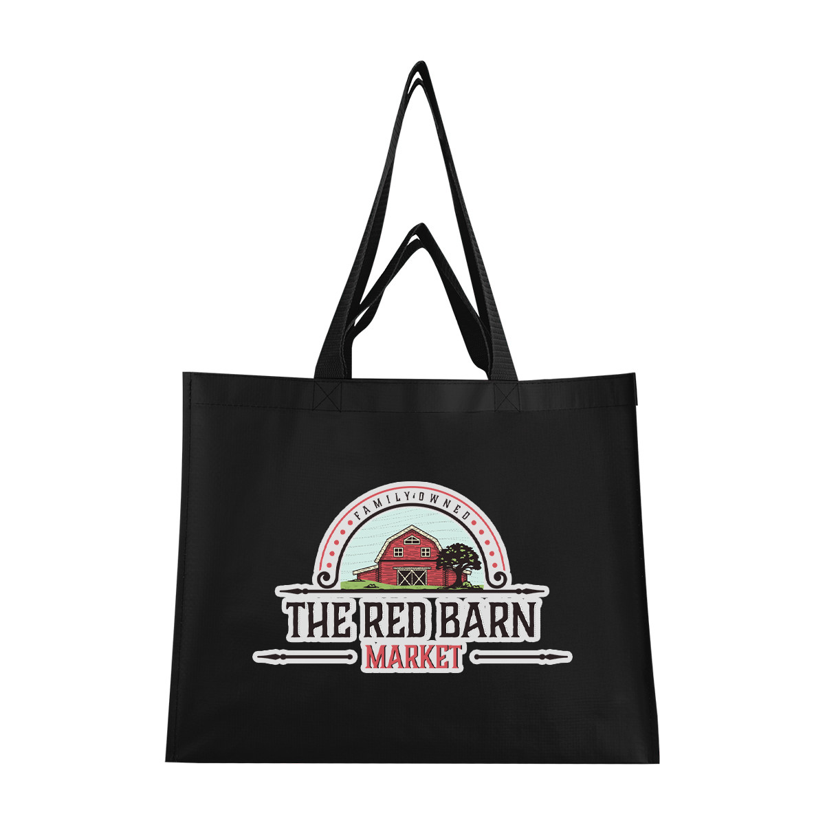 Matte Laminated Recycled Non-Woven Dual Handle Shopper Tote Bag Product Image