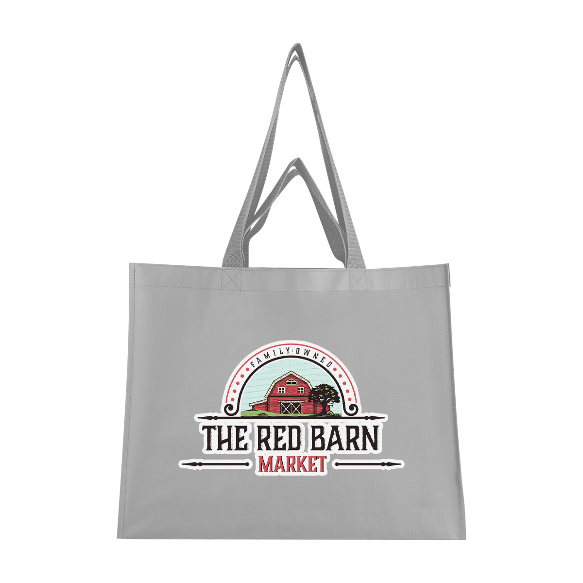 Matte Laminated Recycled Non-Woven Dual Handle Shopper Tote Bag Product Image