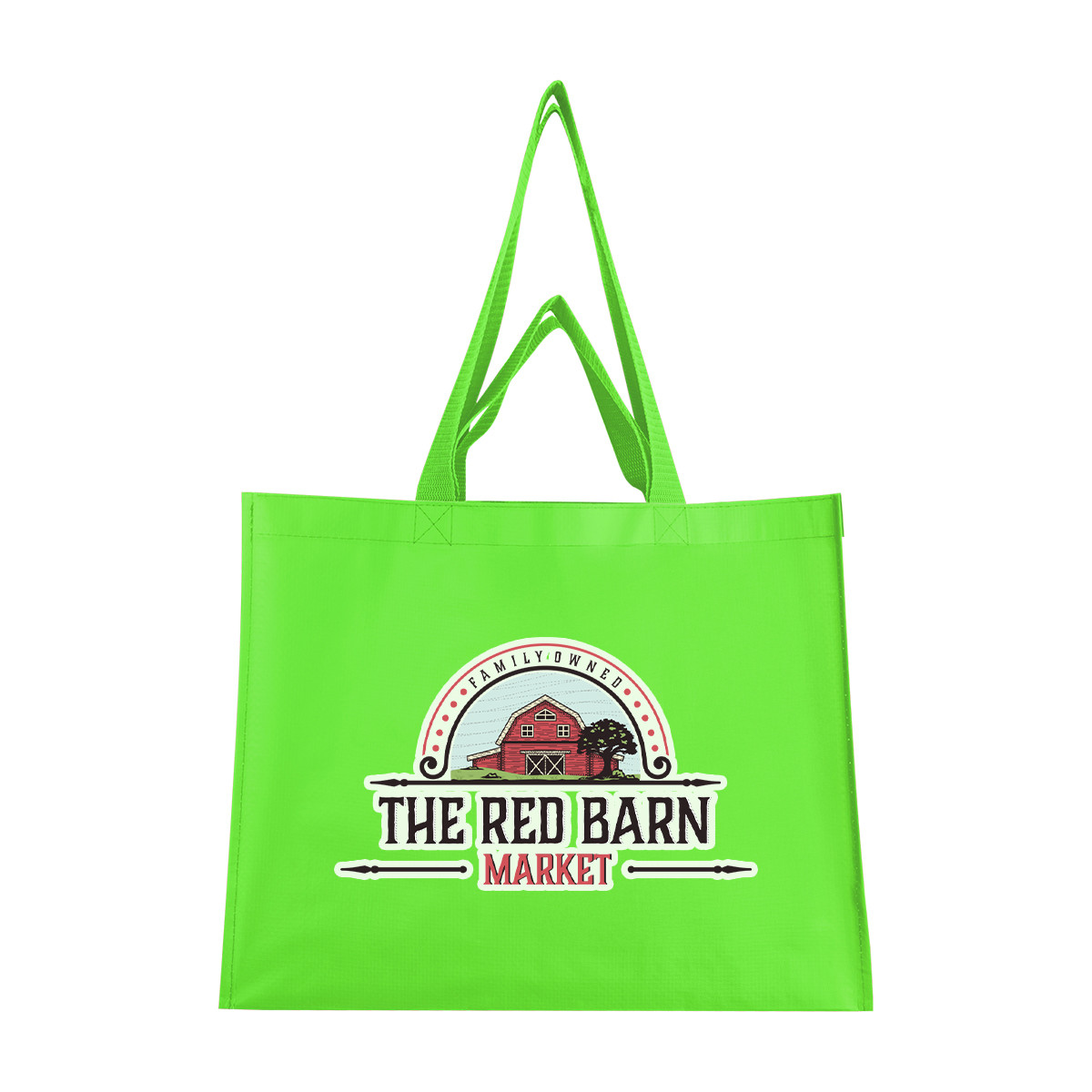 Matte Laminated Recycled Non-Woven Dual Handle Shopper Tote Bag Product Image