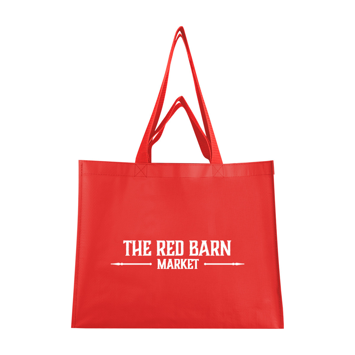 Matte Laminated Recycled Non-Woven Dual Handle Shopper Tote Bag Product Image