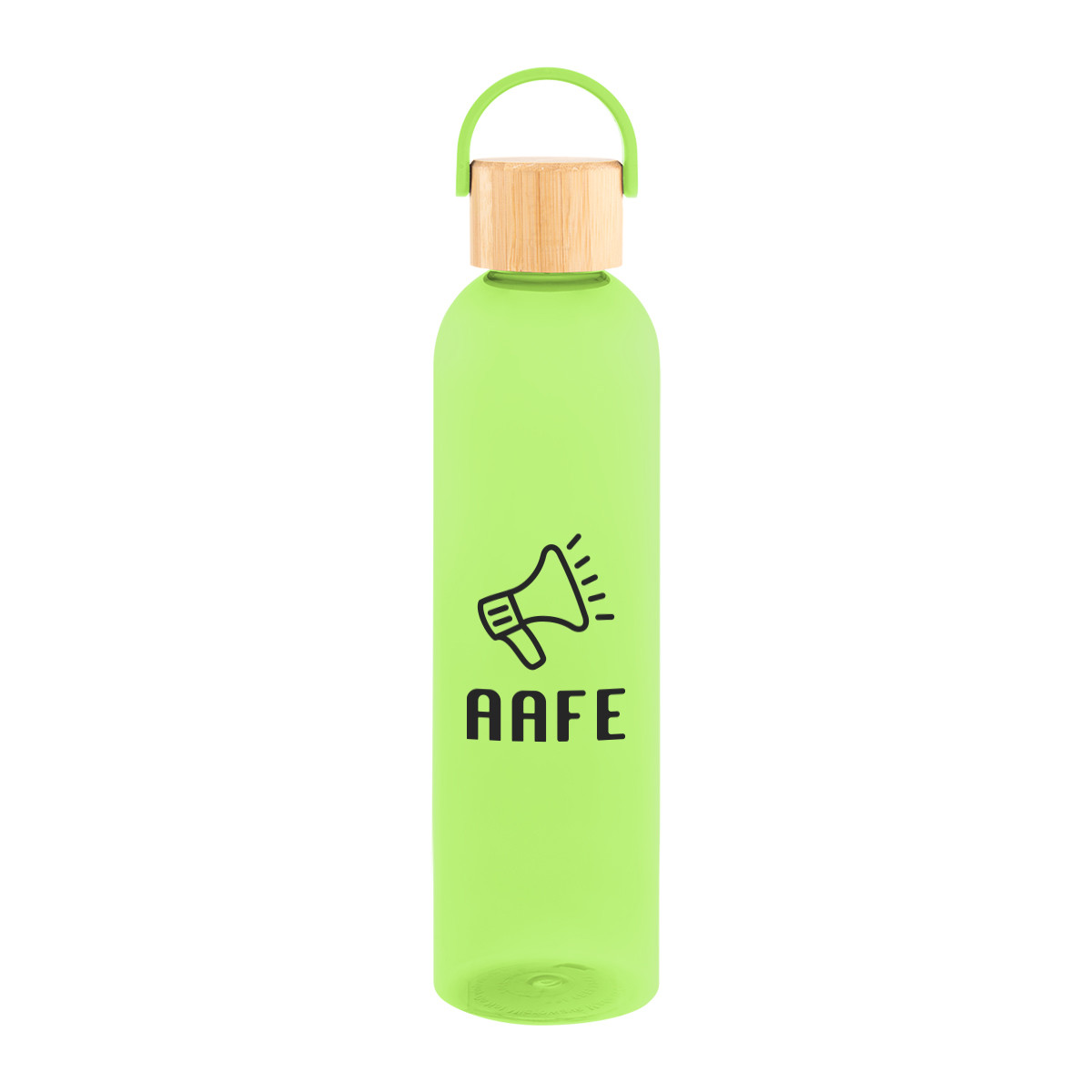 32 Oz. Jeffrey rPET Bottle With Bamboo Lid And Easy Carry Handle Product Image