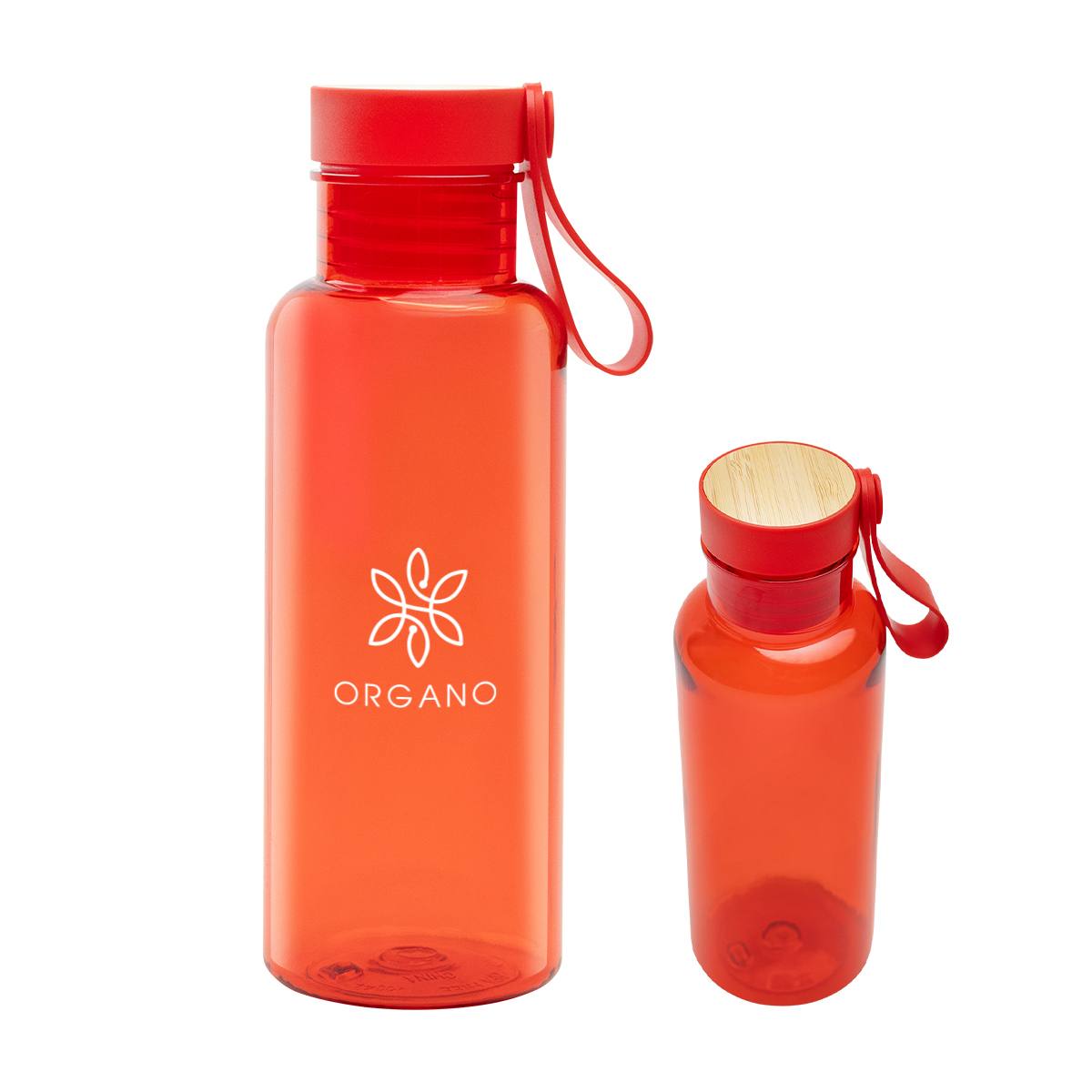Cade rPET Bottle with Bamboo Accent Lid & Silicone Easy Carry Handle - 20 oz. Product Image