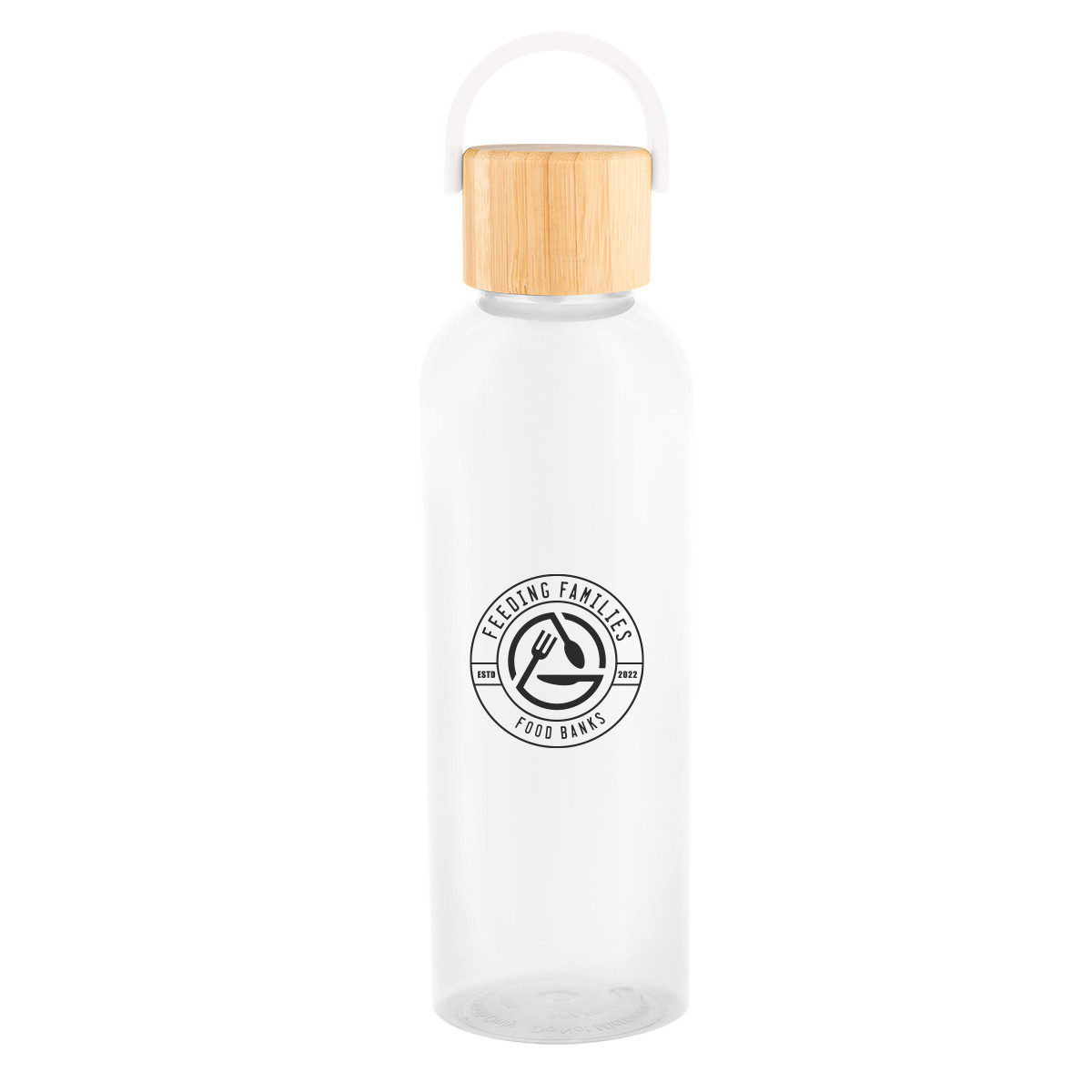 20 Oz. Ally rPET Bottle With Bamboo Lid And Easy Carry Handle Product Image