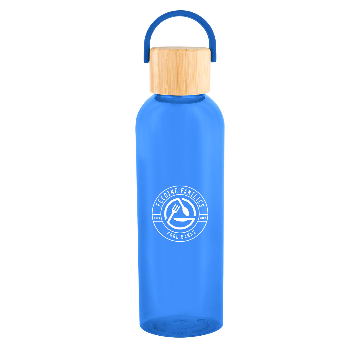 20 Oz. Ally rPET Bottle With Bamboo Lid And Easy Carry Handle Product Image