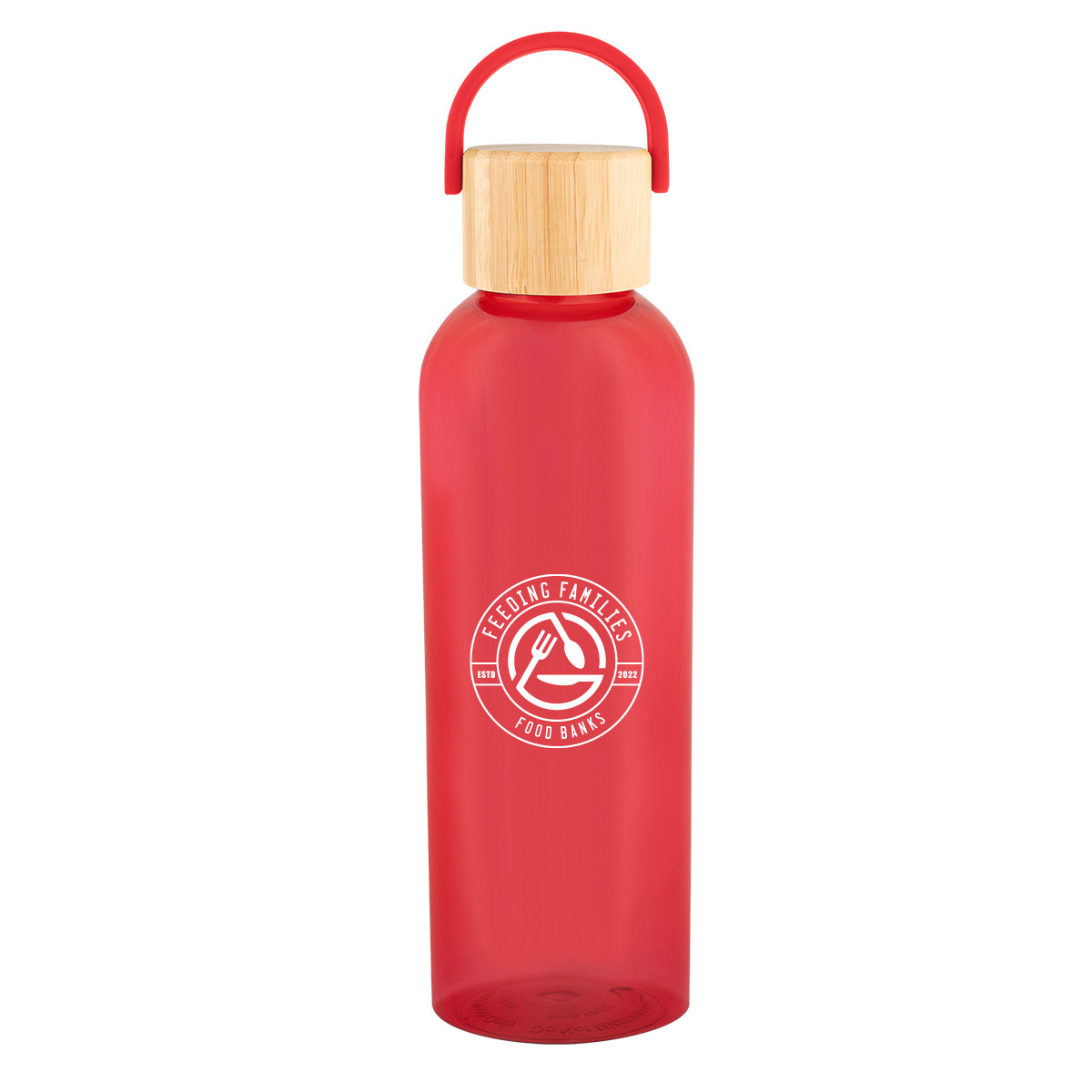 20 Oz. Ally rPET Bottle With Bamboo Lid And Easy Carry Handle Product Image