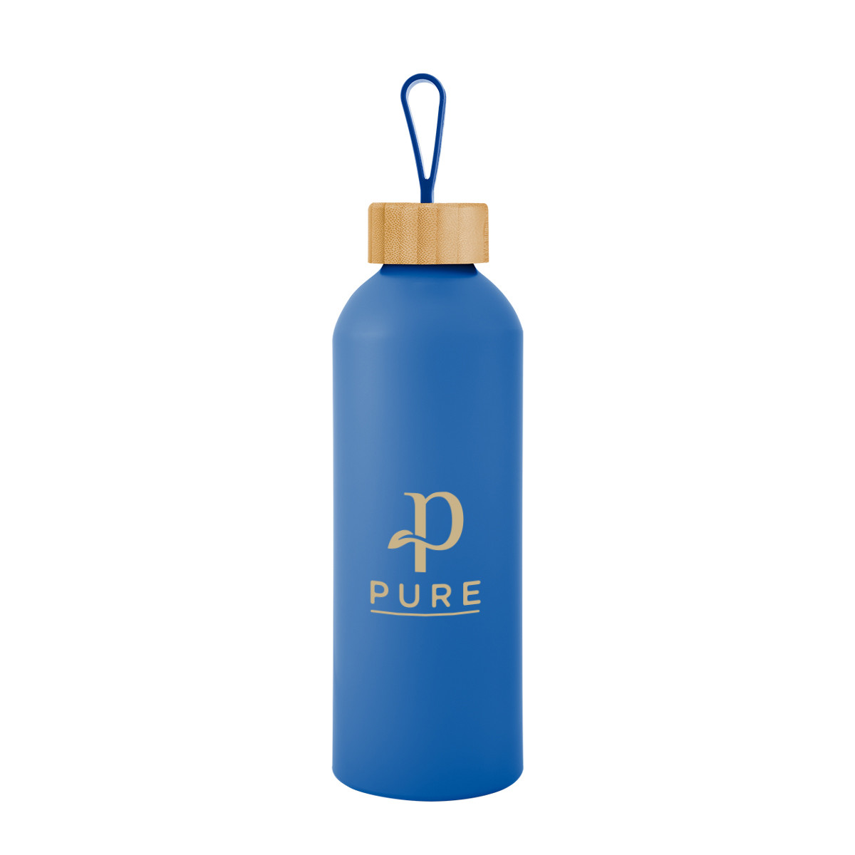 25 Oz. Blaire Recycled Aluminum Bottle With Bamboo Lid And Carry Handle Product Image