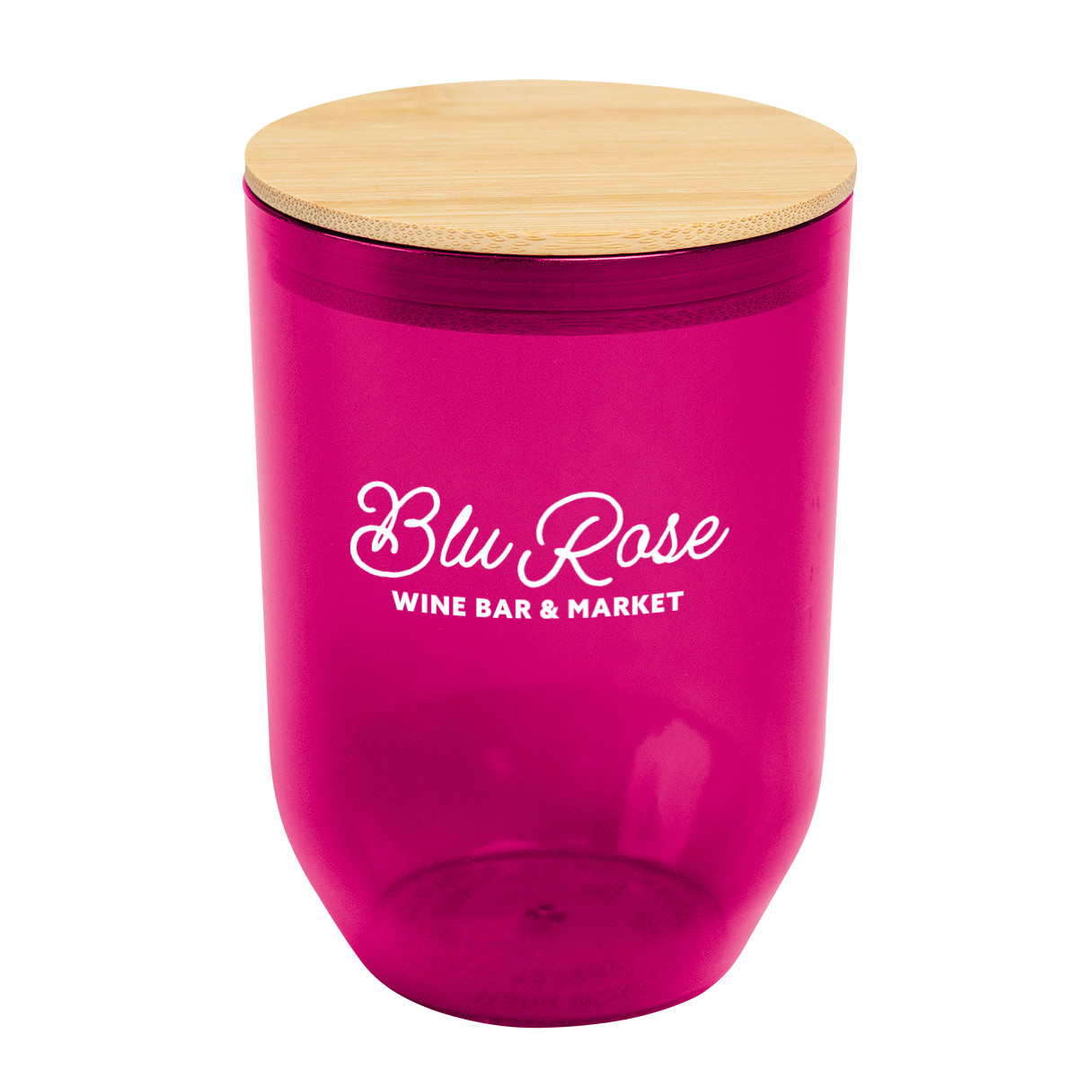 12 Oz. Montrose rPET Wine Tumbler With Bamboo Lid Product Image