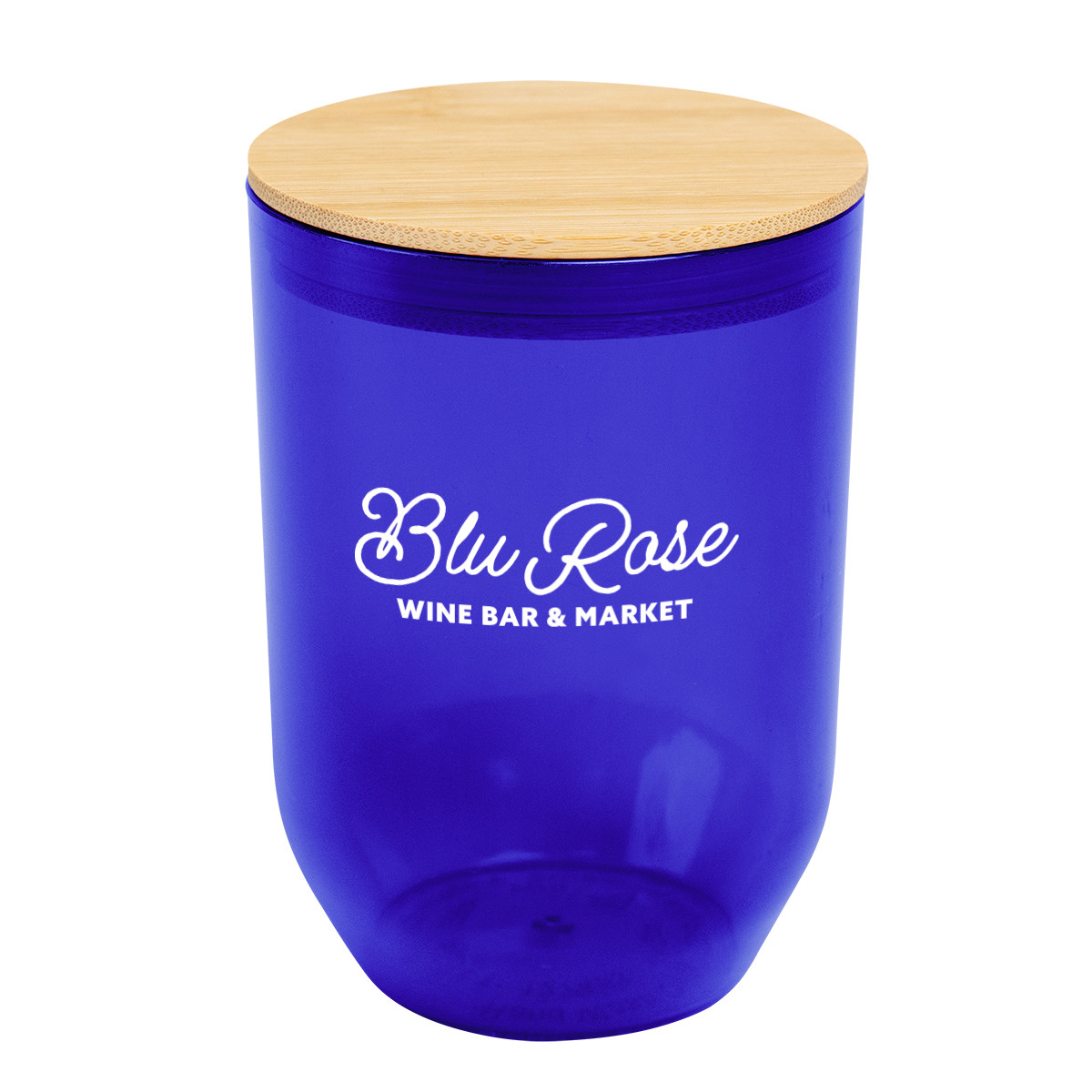 12 Oz. Montrose rPET Wine Tumbler With Bamboo Lid Product Image