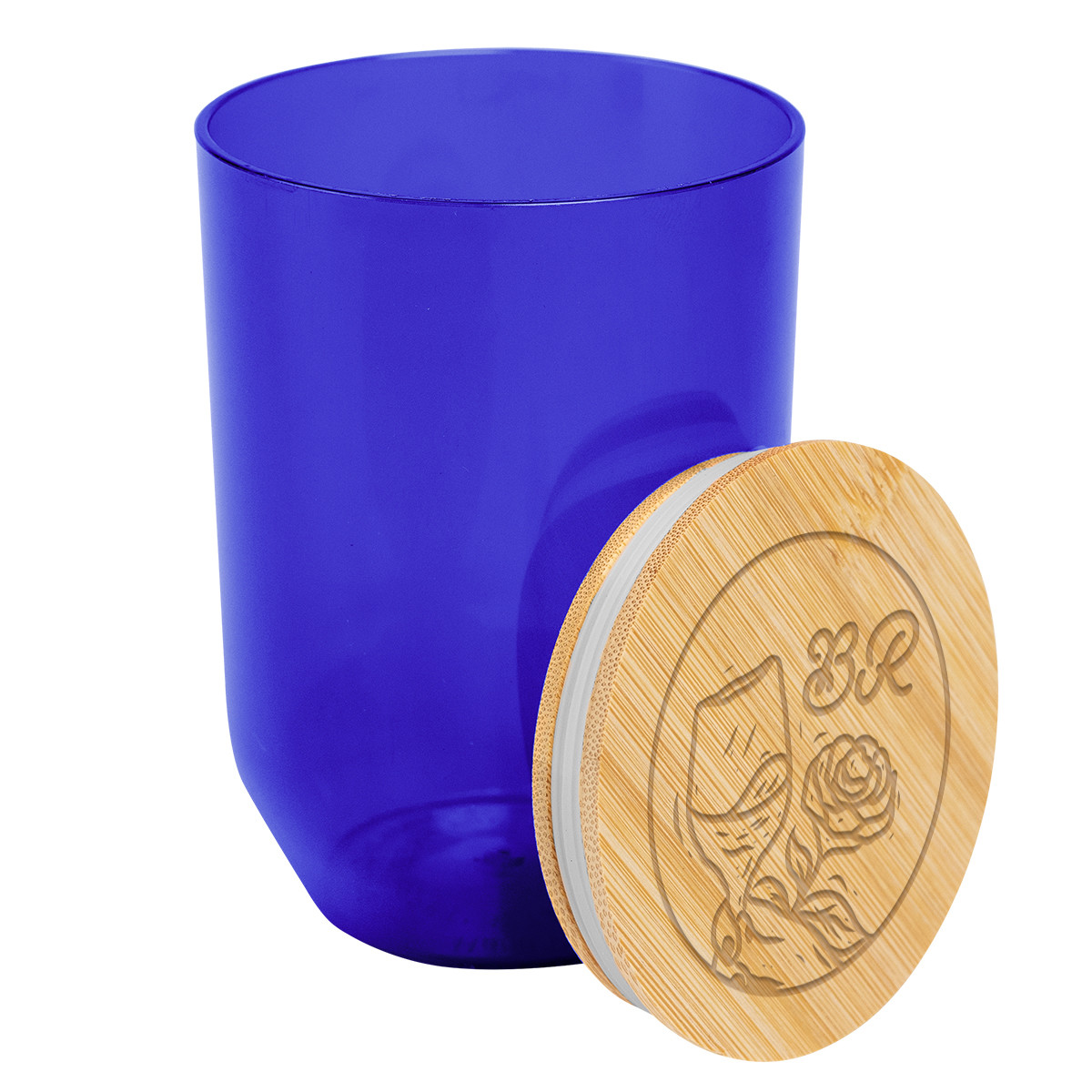 12 Oz. Montrose rPET Wine Tumbler With Bamboo Lid Product Image