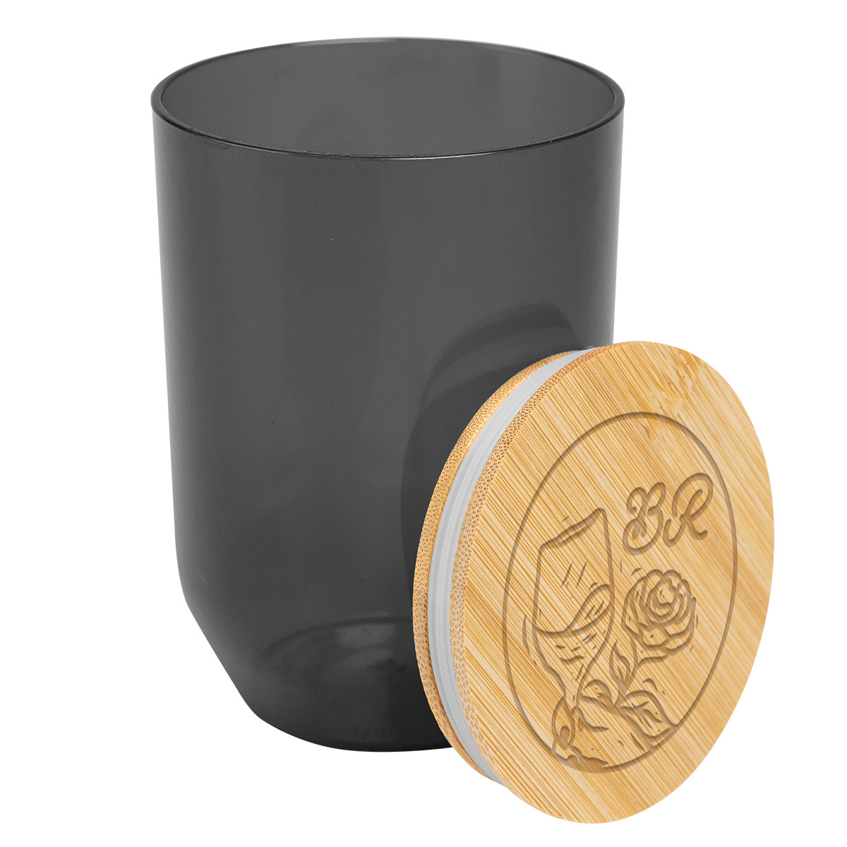 12 Oz. Montrose rPET Wine Tumbler With Bamboo Lid Product Image