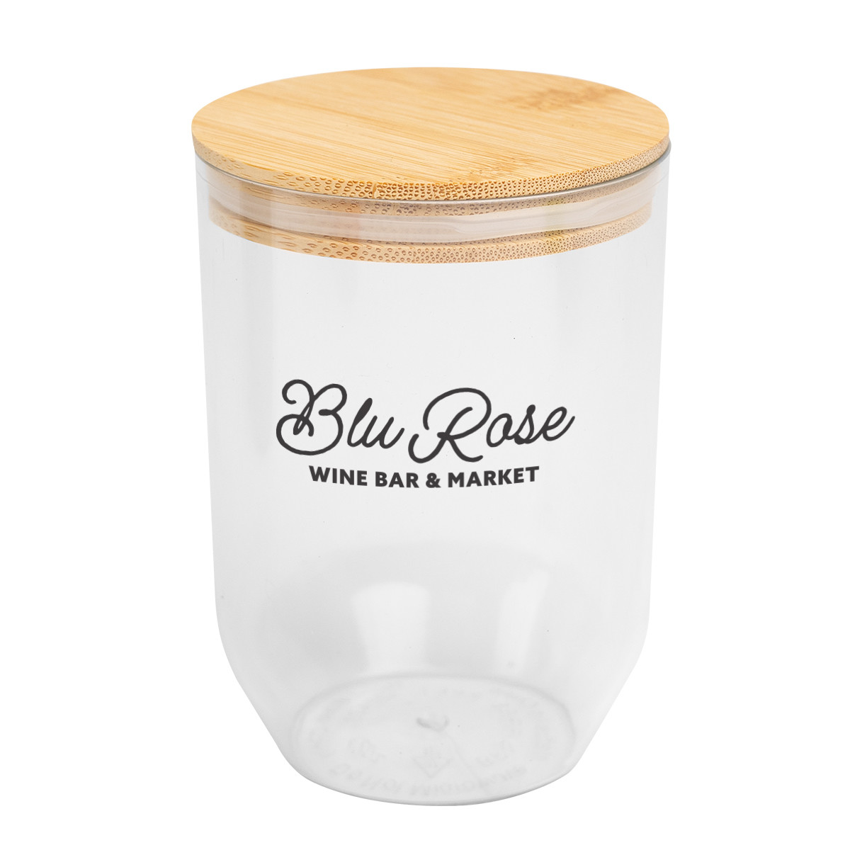 12 Oz. Montrose rPET Wine Tumbler With Bamboo Lid Product Image