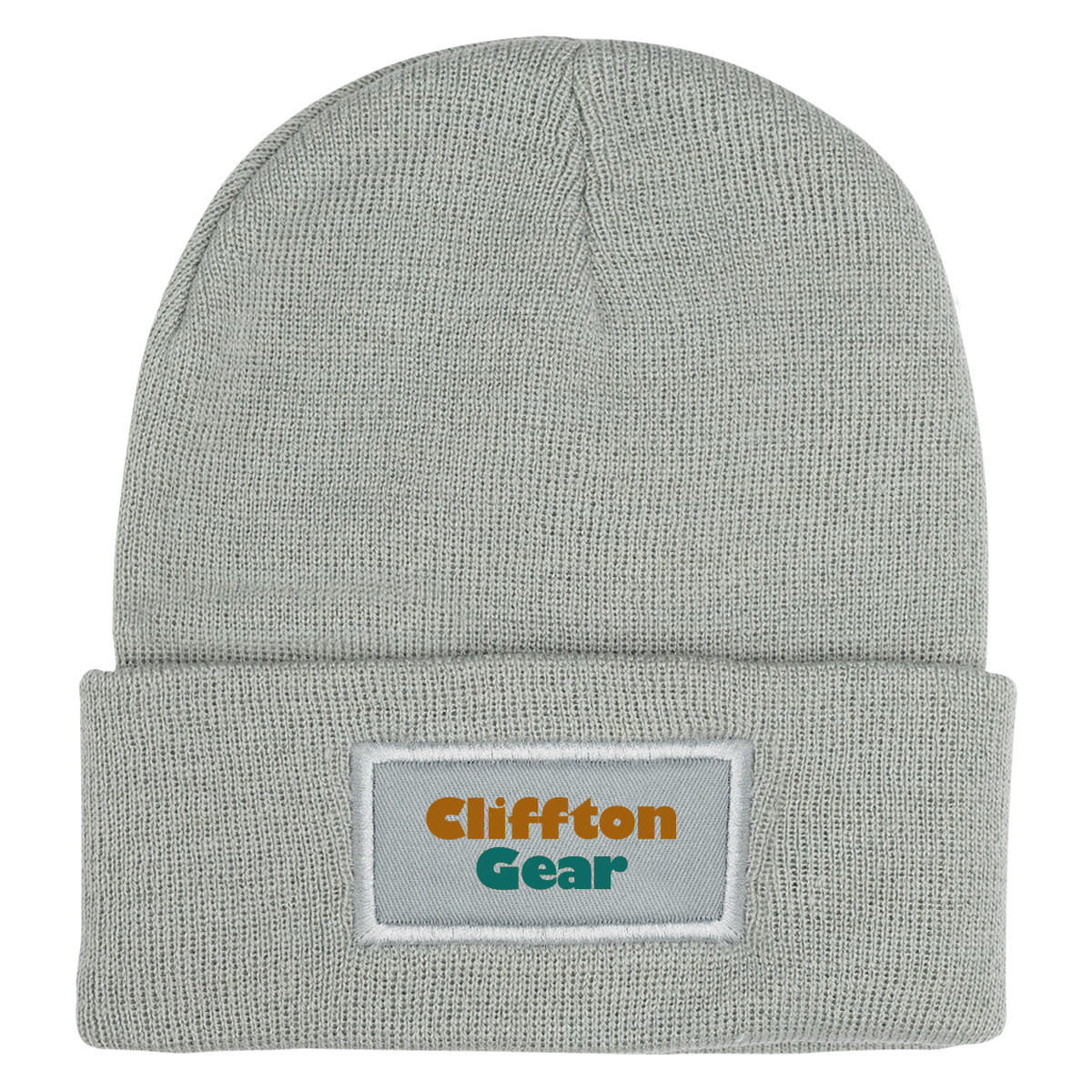 Patch Knit Beanie With Cuff Product Image