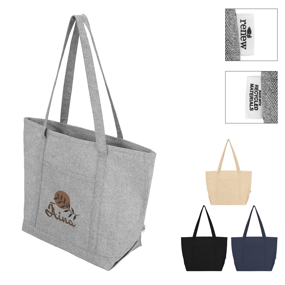 Arden 9 oz. Recycled Cotton Starboard Tote Bag Product Image
