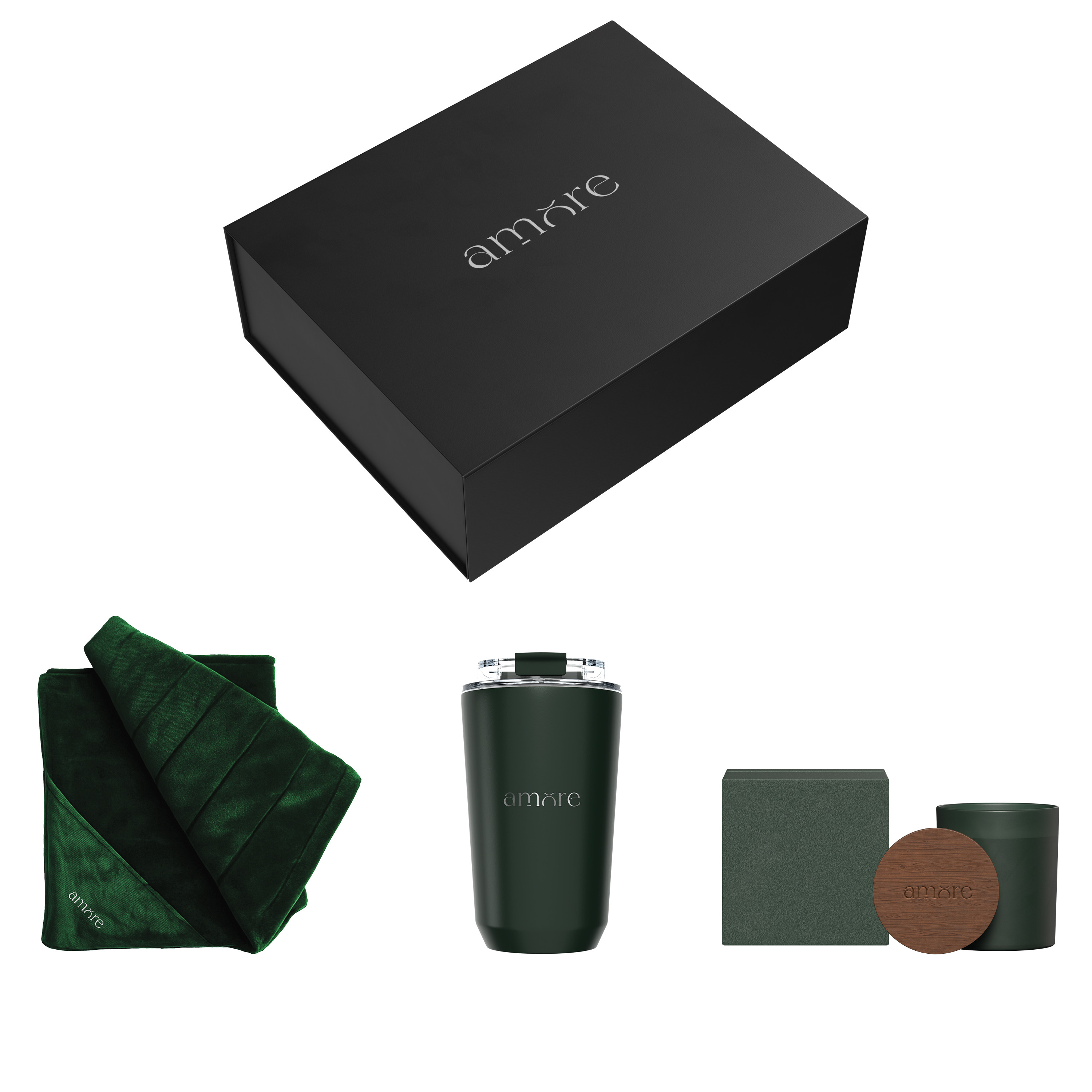 Blanket, Stainless Steel Mug & Candle 3-Piece Gift Set Product Image