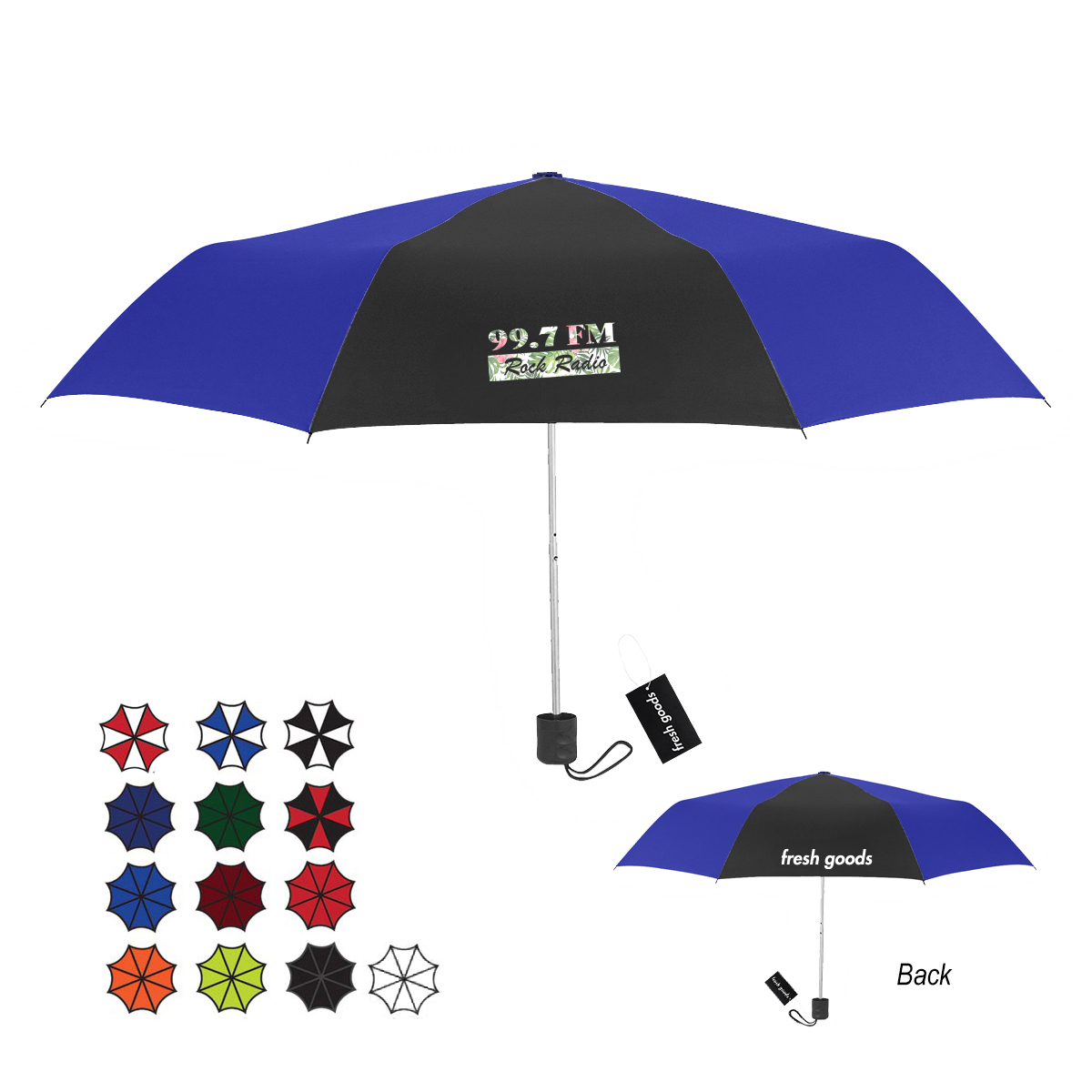 Fresh Goods 42" Arc Budget Telescopic Umbrella Product Image