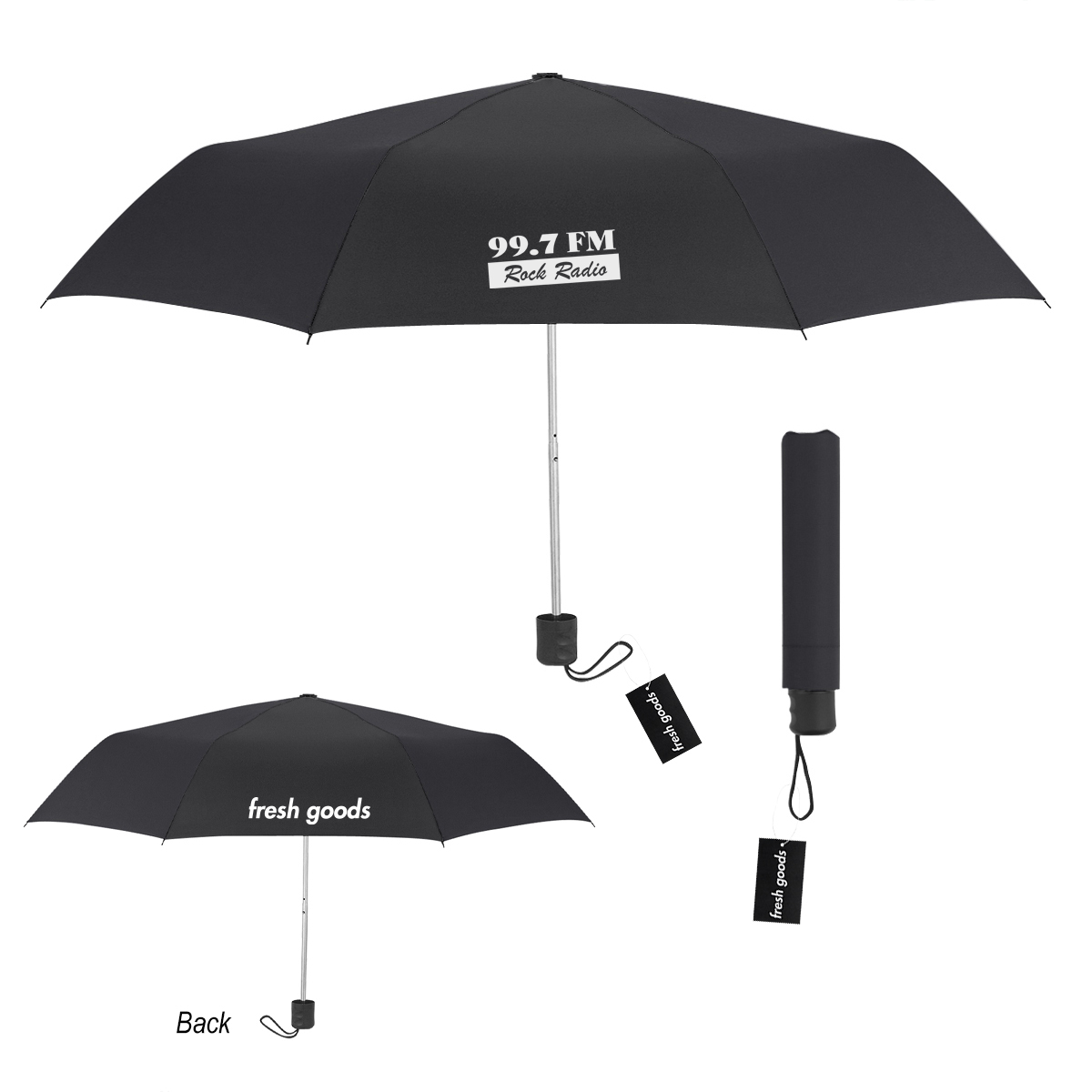 Fresh Goods 42" Arc Budget Telescopic Umbrella Product Image