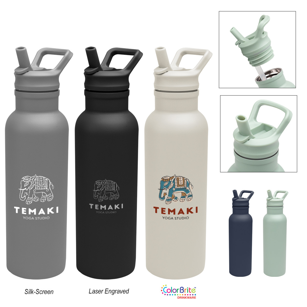 Hailey Recycled Stainless Steel Bottle - 17 Oz. Product Image