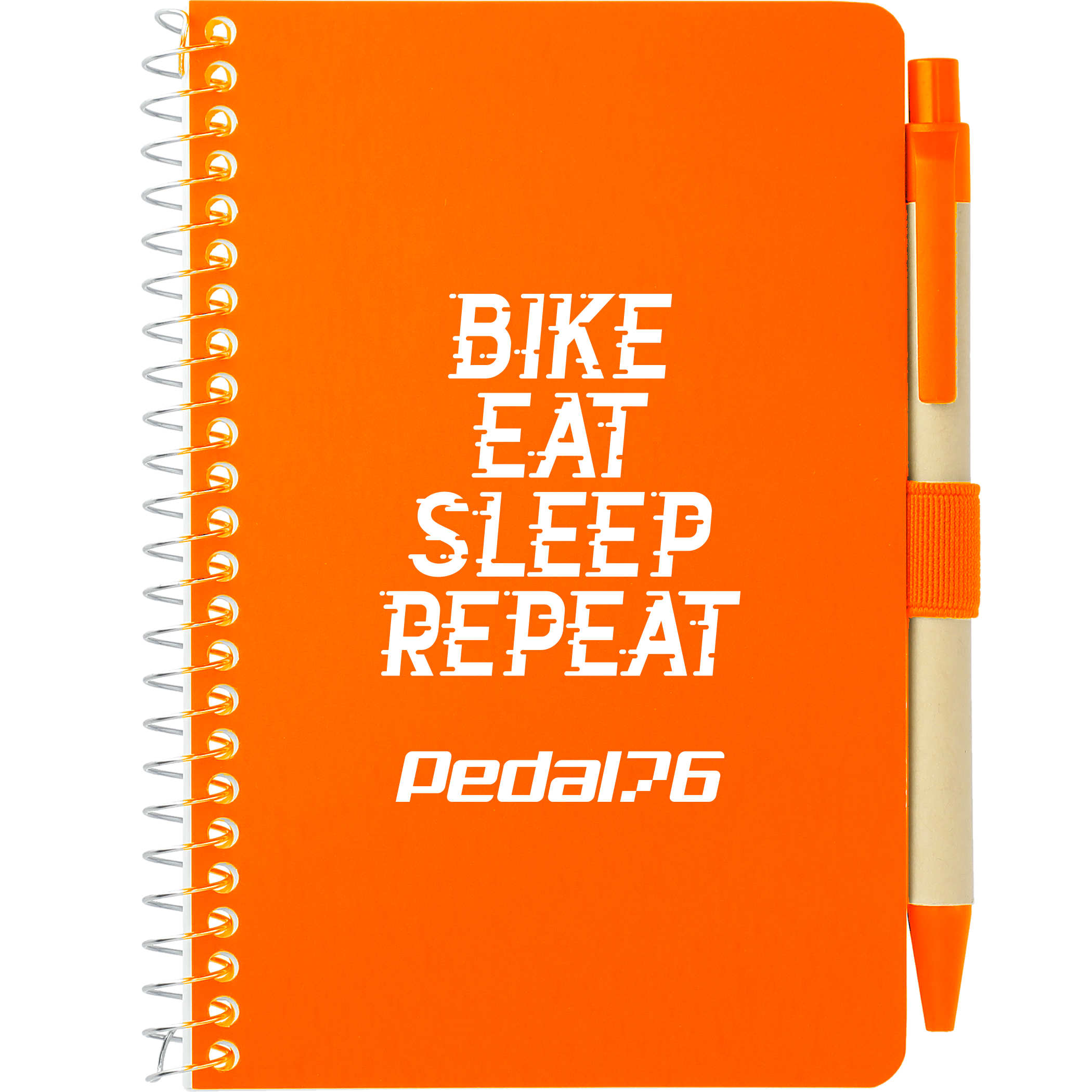 4" x 6" FSC® Mix Pocket Spiral Notebook with Pen Product Image