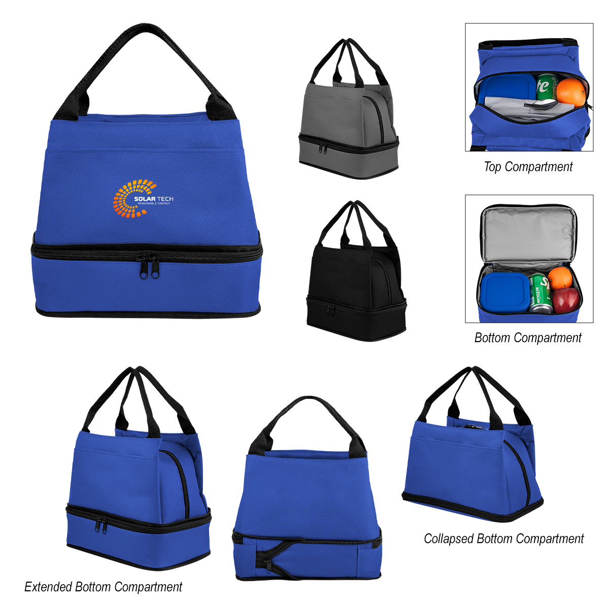 Denson rPET Expandable Dual Compartment Cooler Bag Product Image