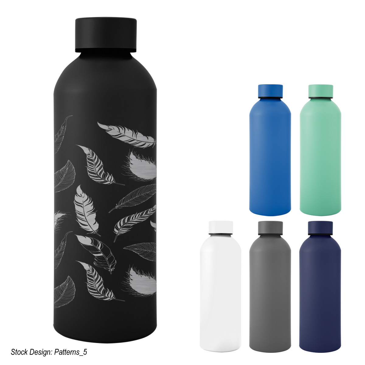 Full Laser Blaire Recycled Aluminum Bottle - 25 Oz. Product Image