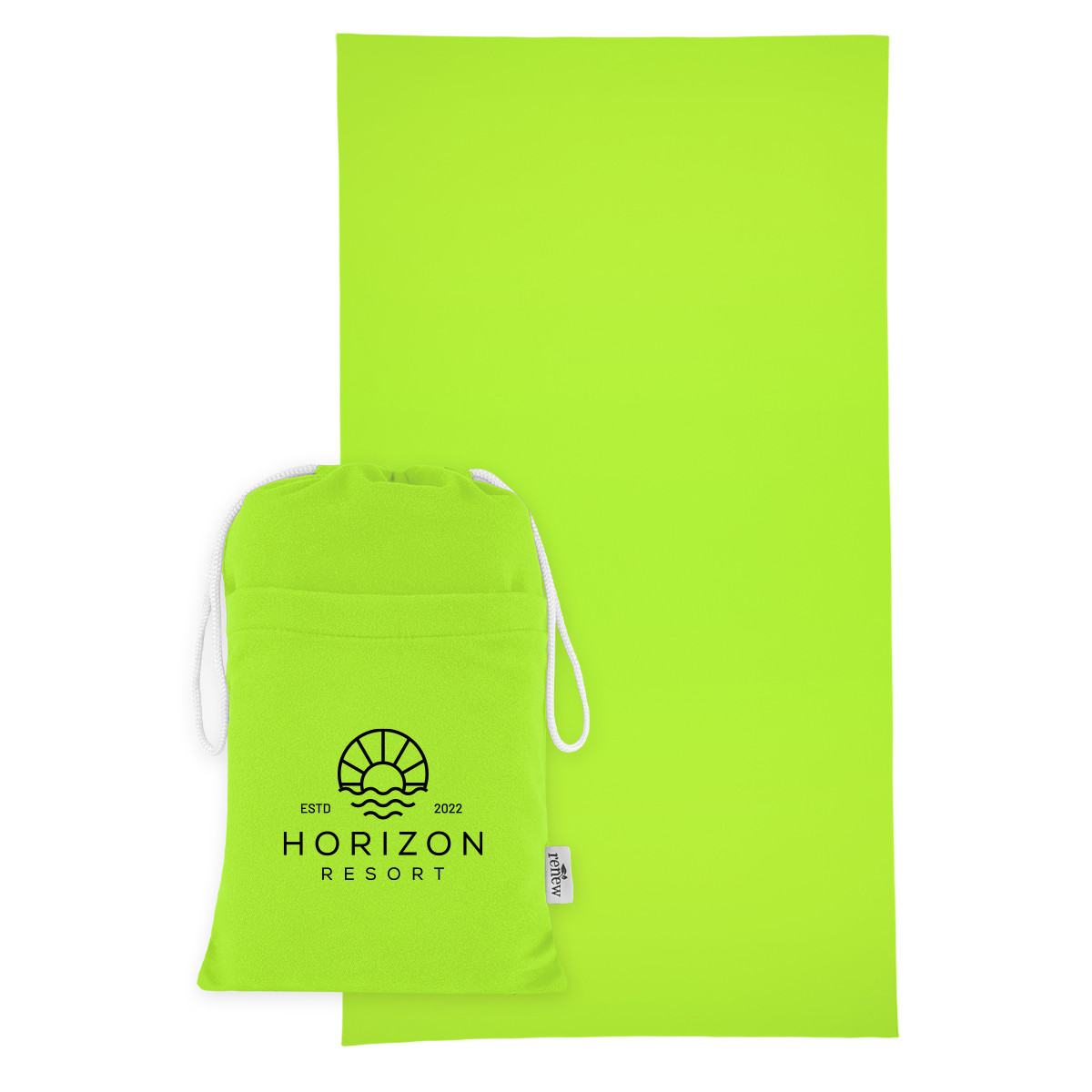 Sand-Free rPET Beach Towel With Pouch Product Image