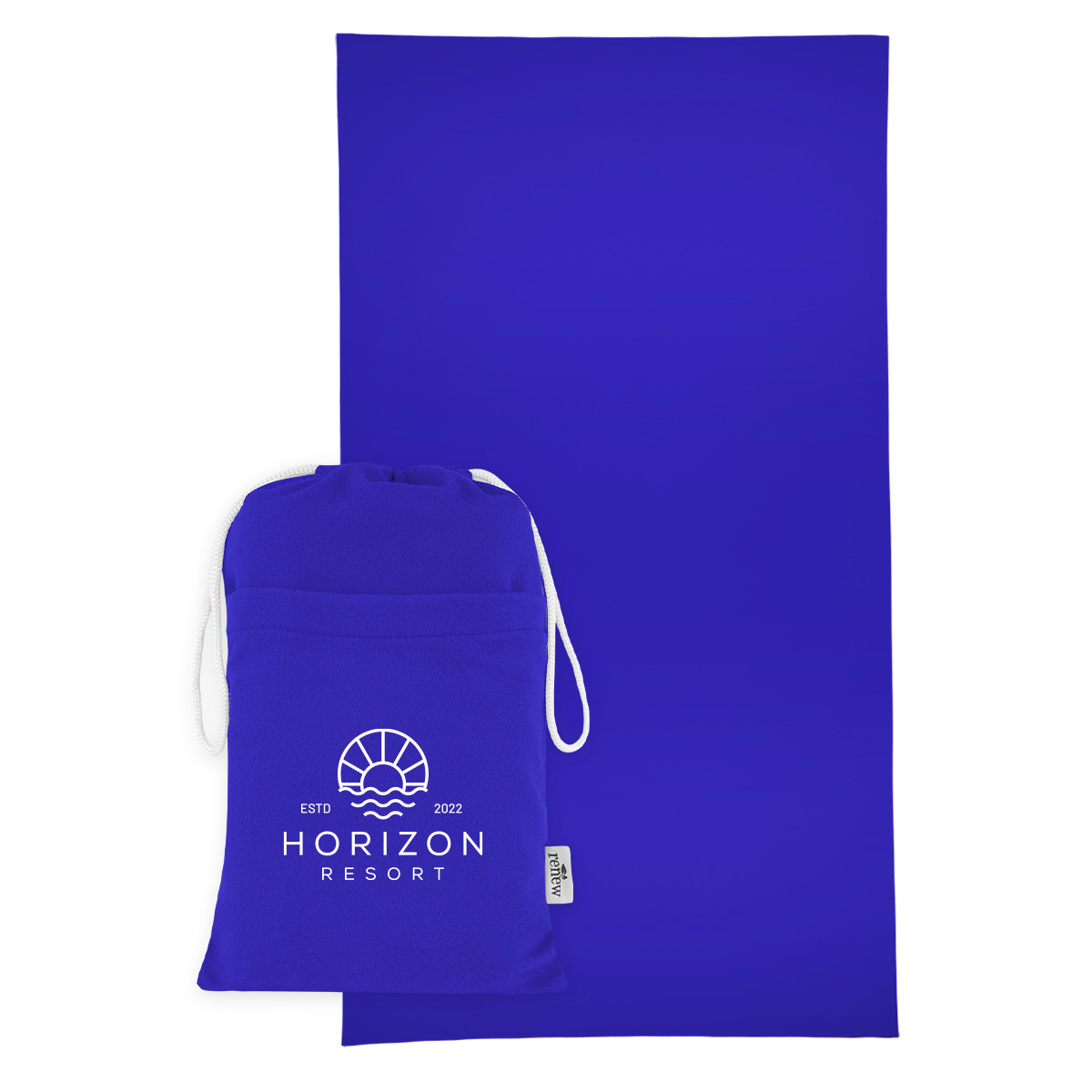 Sand-Free rPET Beach Towel With Pouch Product Image