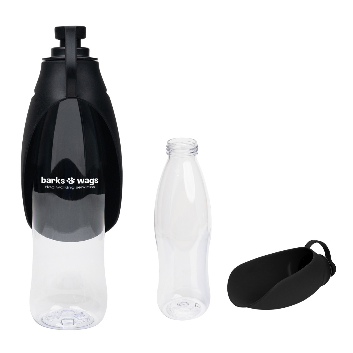 21 Oz. Recycled Pet Water Bottle & Dispensing Bowl Product Image