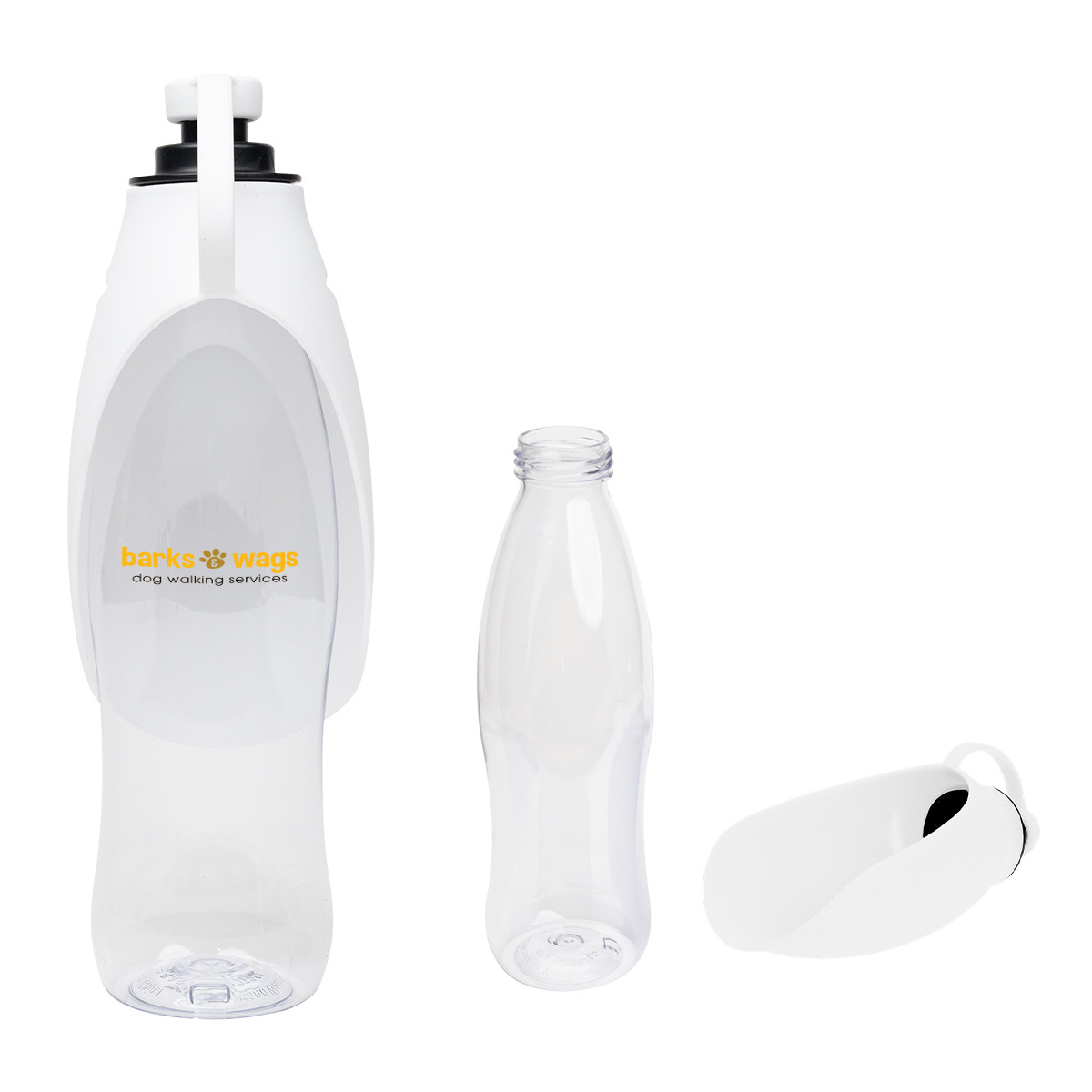 21 Oz. Recycled Pet Water Bottle & Dispensing Bowl Product Image