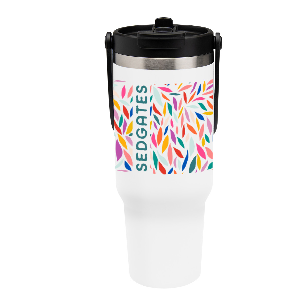 Full Color Peak Intrepid Recycled Stainless Steel Tumbler - 40 Oz. Product Image