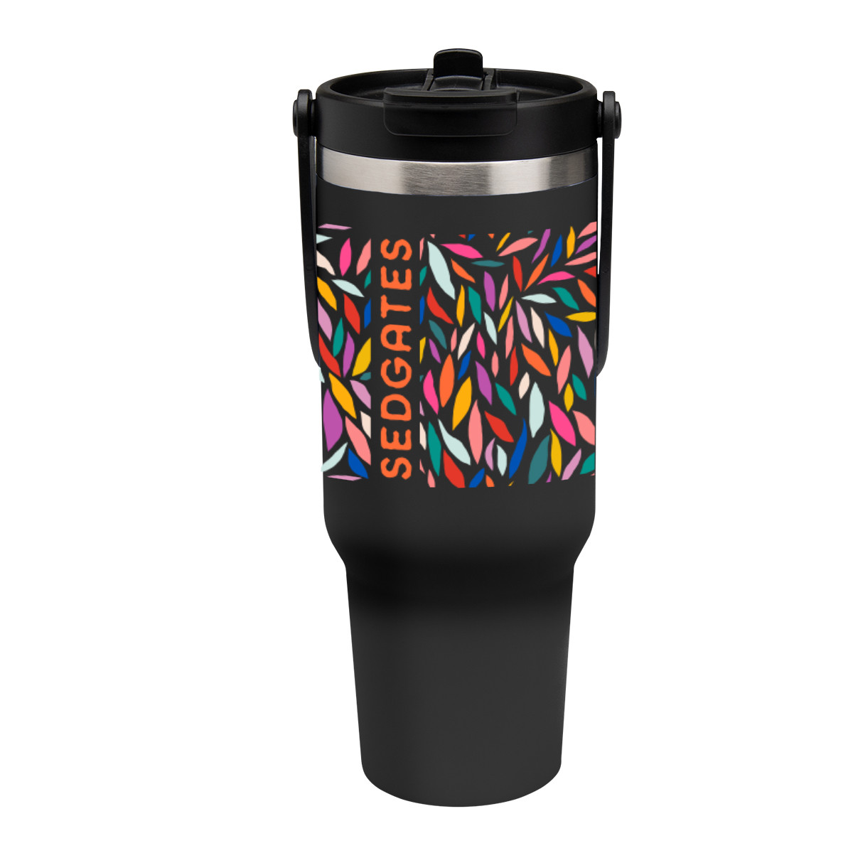 Full Color Peak Intrepid Recycled Stainless Steel Tumbler - 40 Oz. Product Image