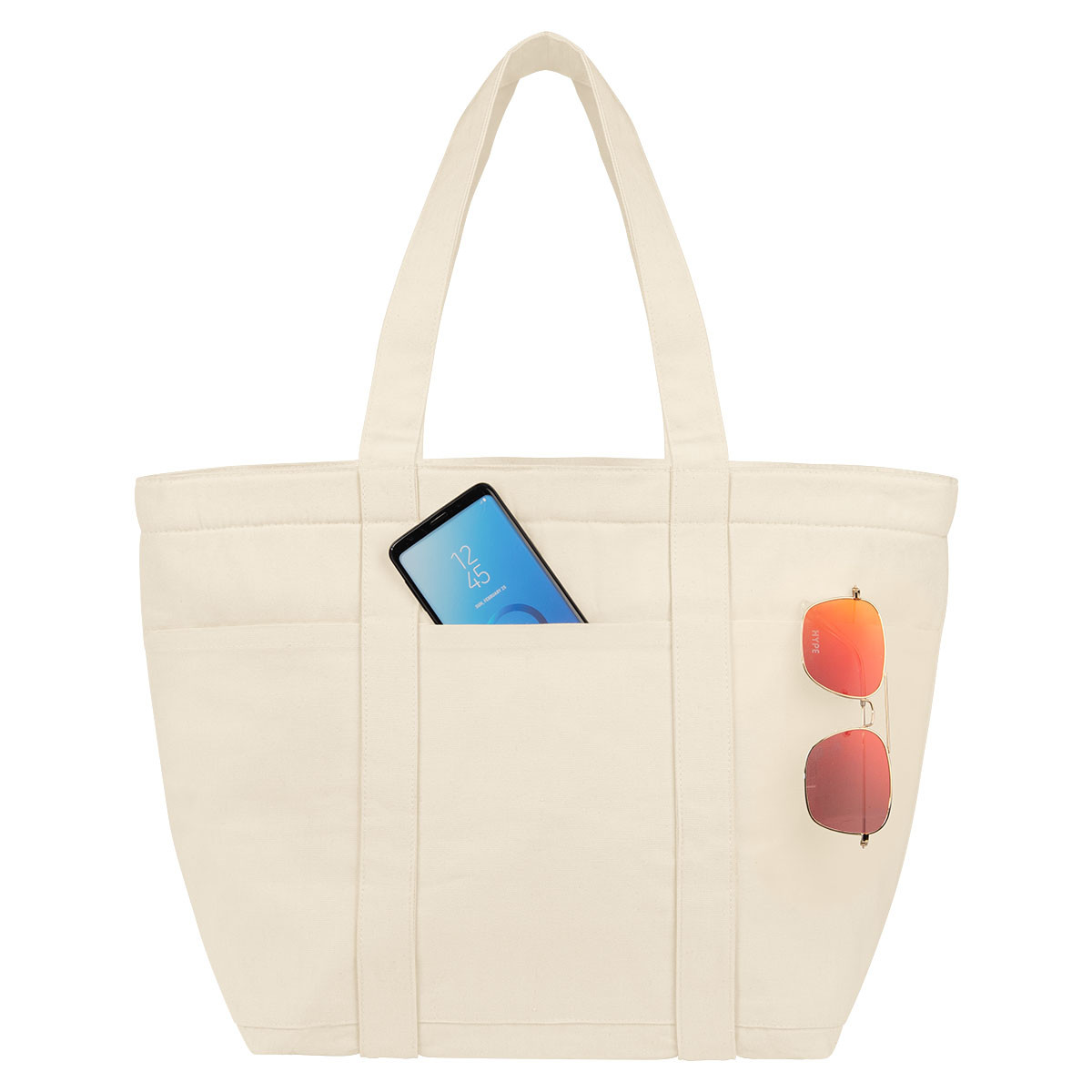 Aware™ 8 oz. 20 Can Recycled Cotton Cooler Tote Bag Product Image