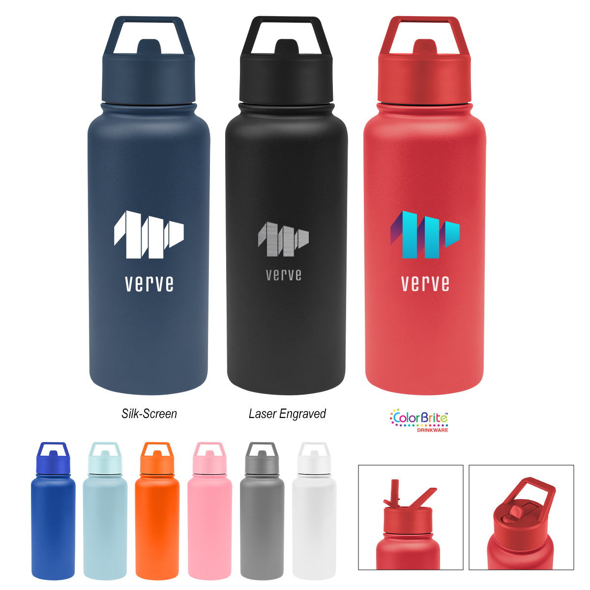Jasper Recycled Stainless Steel Bottle - 32 Oz. Product Image