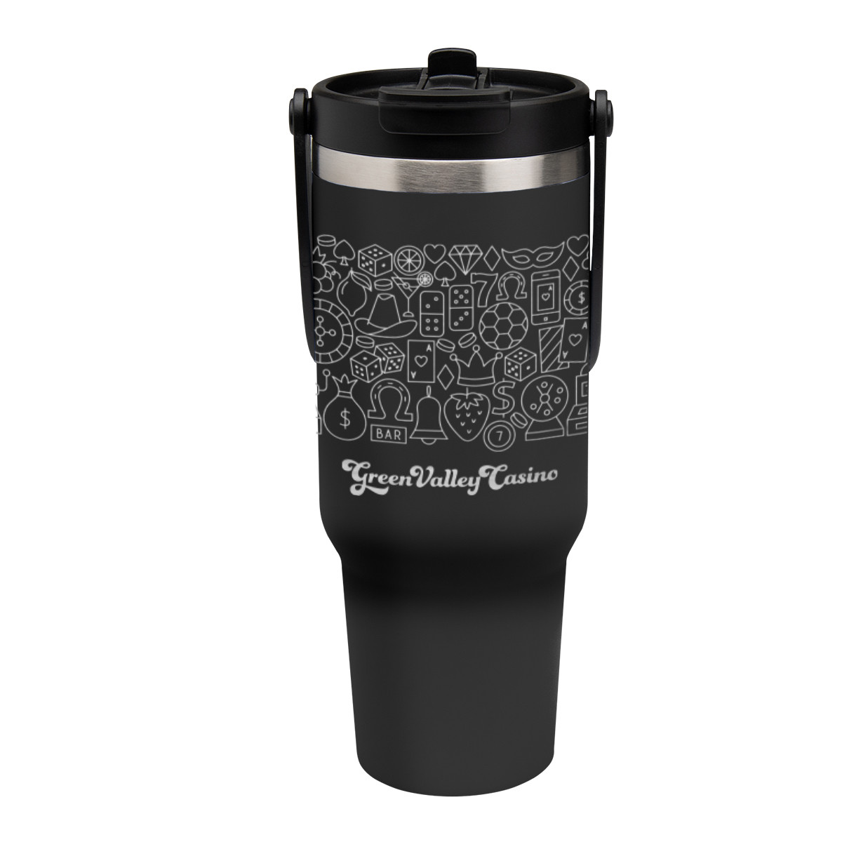Full Laser Peak Intrepid Recycled Stainless Steel Tumbler - 40 Oz. Product Image