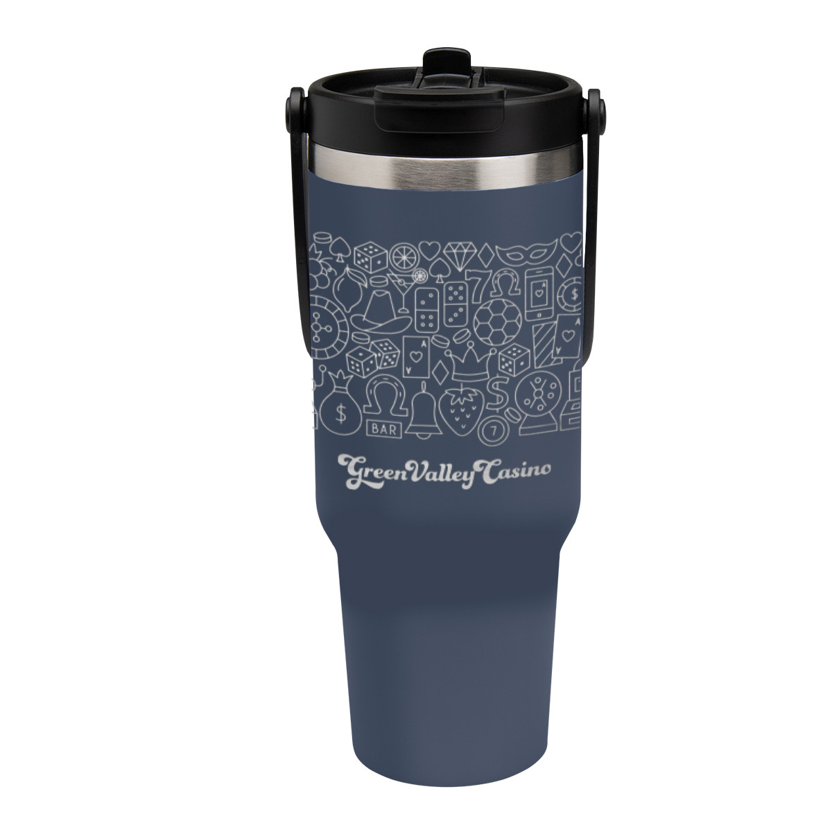 Full Laser Peak Intrepid Recycled Stainless Steel Tumbler - 40 Oz. Product Image