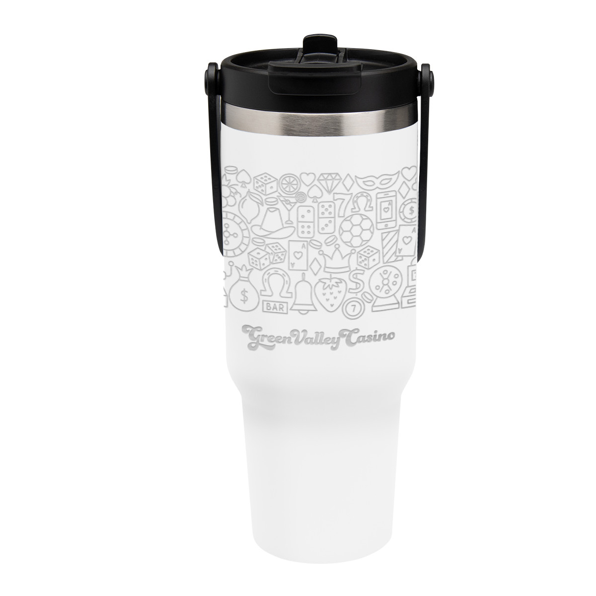 Full Laser Peak Intrepid Recycled Stainless Steel Tumbler - 40 Oz. Product Image