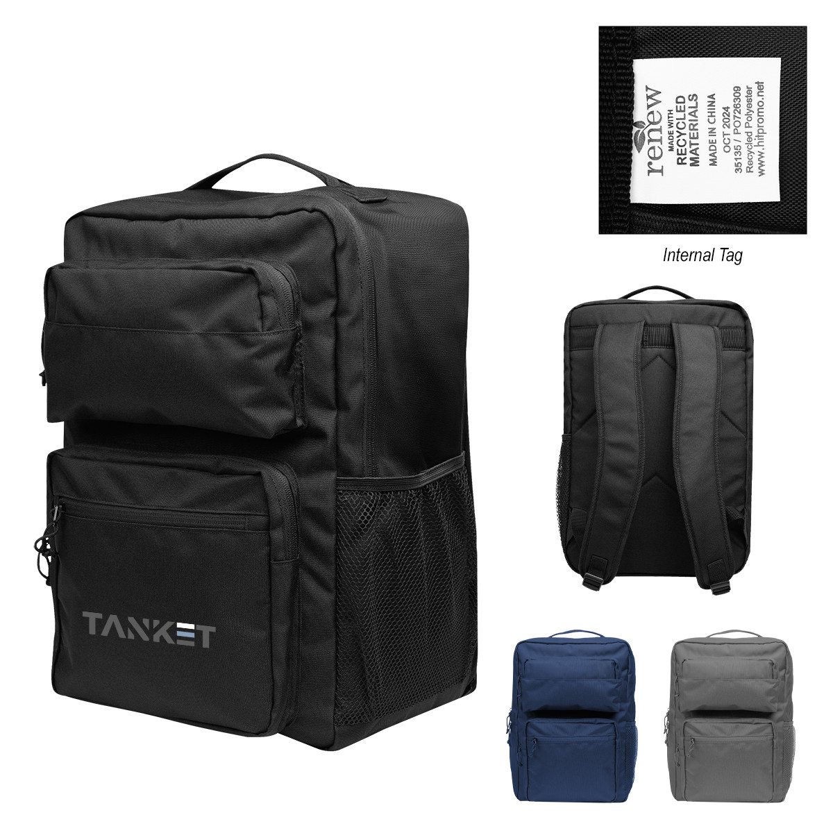Dakota rPET Laptop Backpack Product Image