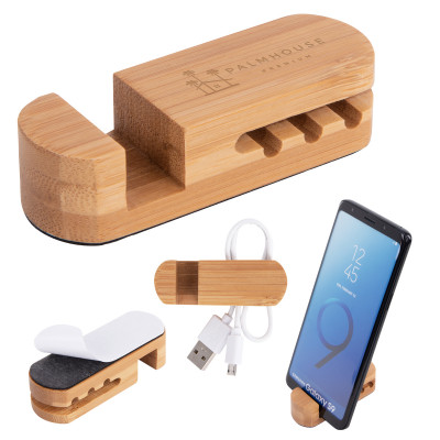 Bamboo Desktop Cable Organizer Product Image