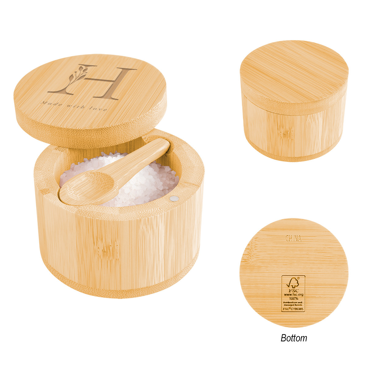 Bamboo Salt Cellar Product Image