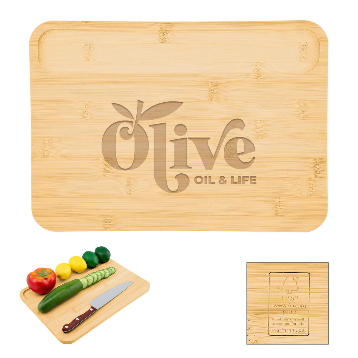 Pro Prep Bamboo Cutting Board Product Image