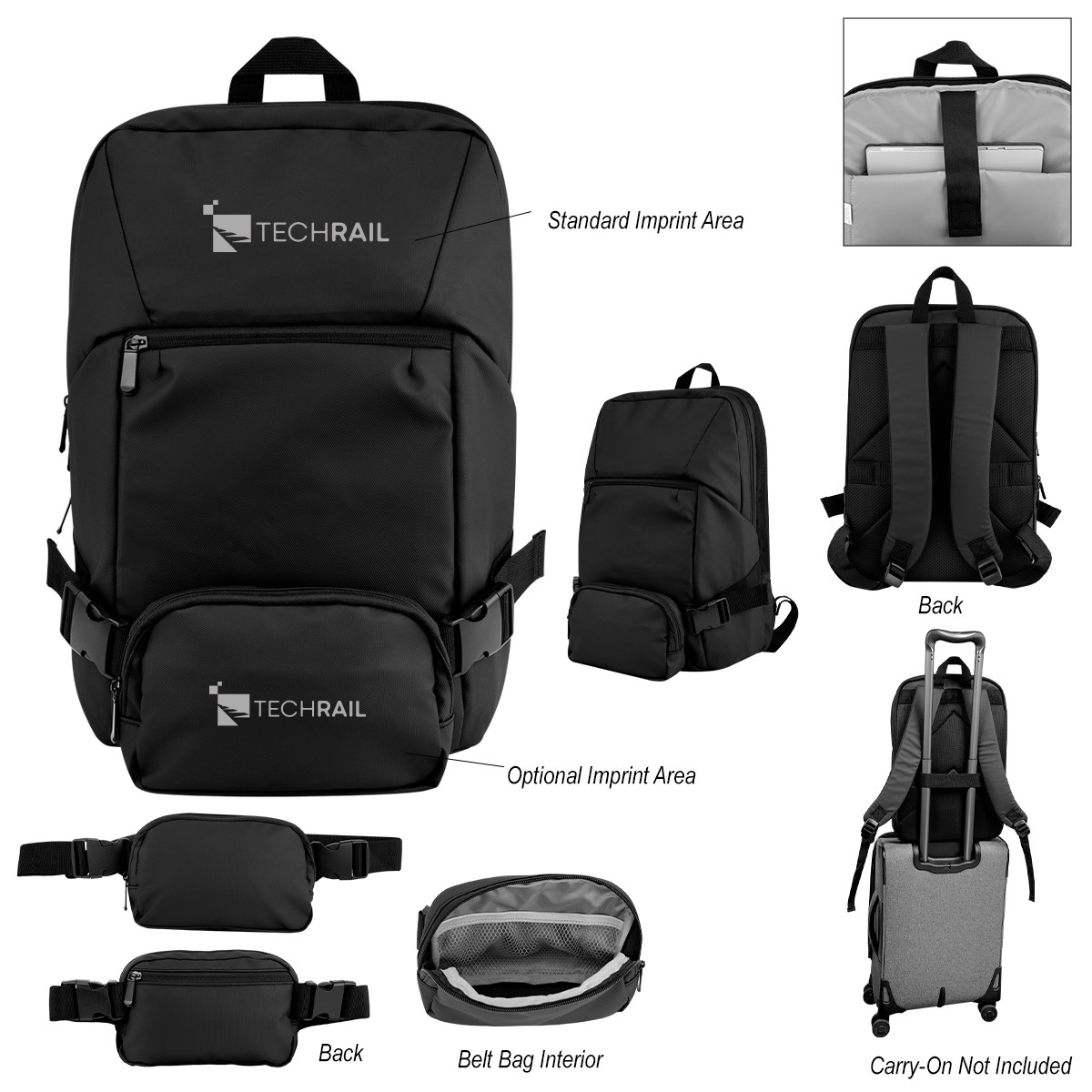 Yosemite rPET Backpack With Removeable Belt Bag Product Image