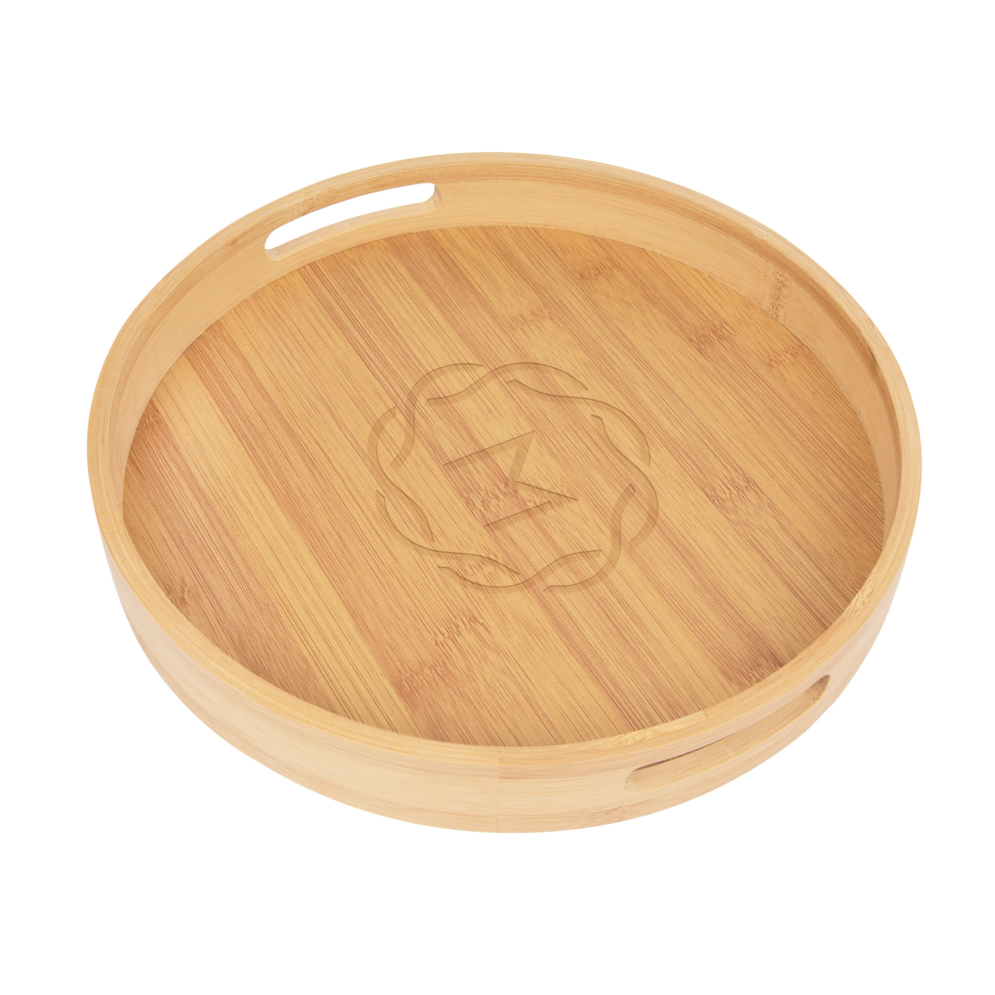 Bamboo Serving Tray With Handles Product Image