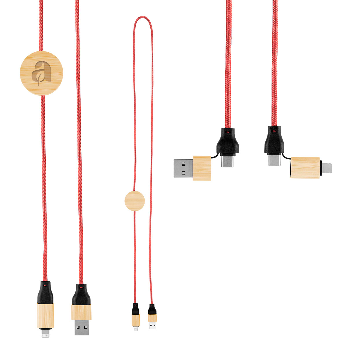 3' 60W Bamboo & rPET Fast Charging Cable Product Image