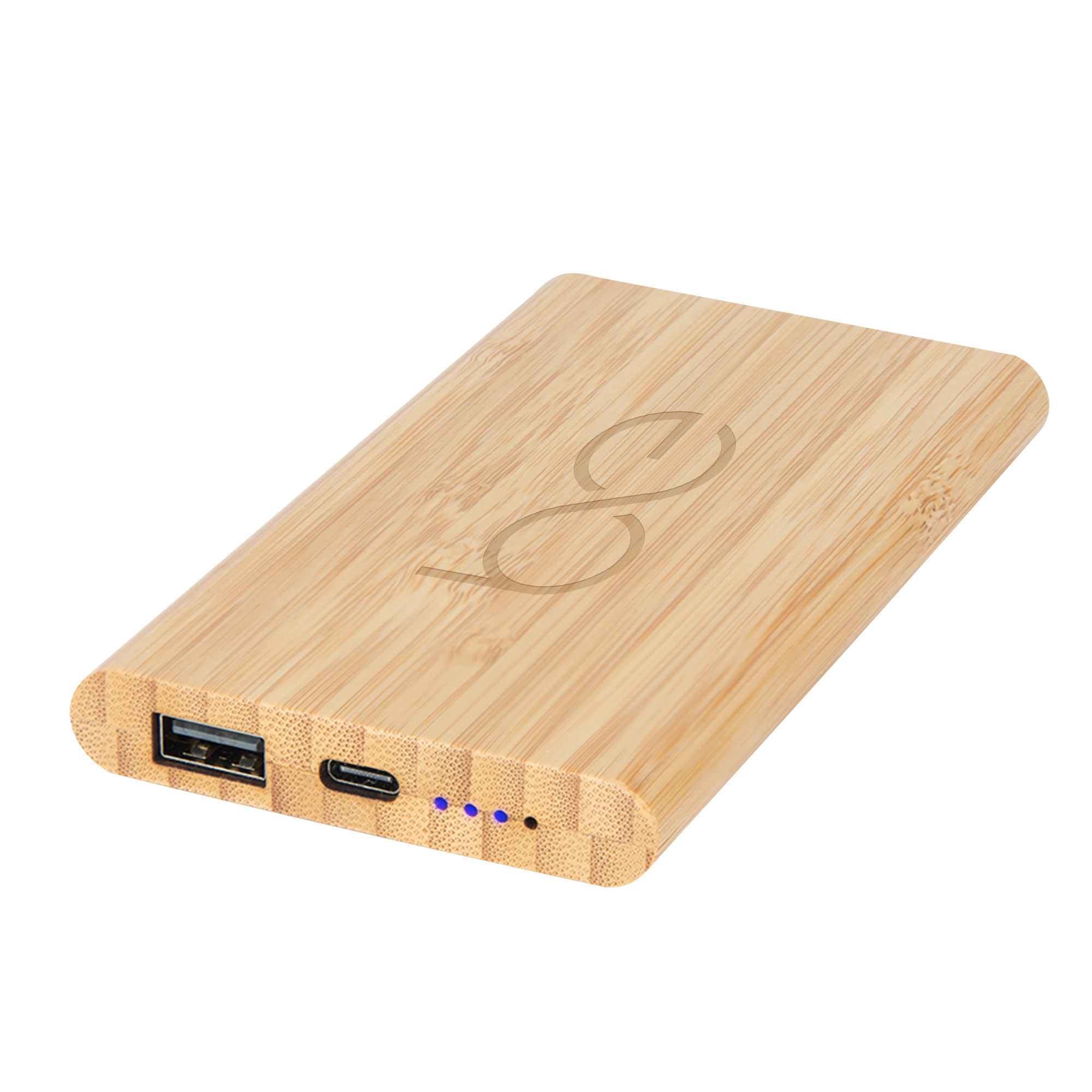 5,000 mAh Bamboo Type-C Power Bank Product Image