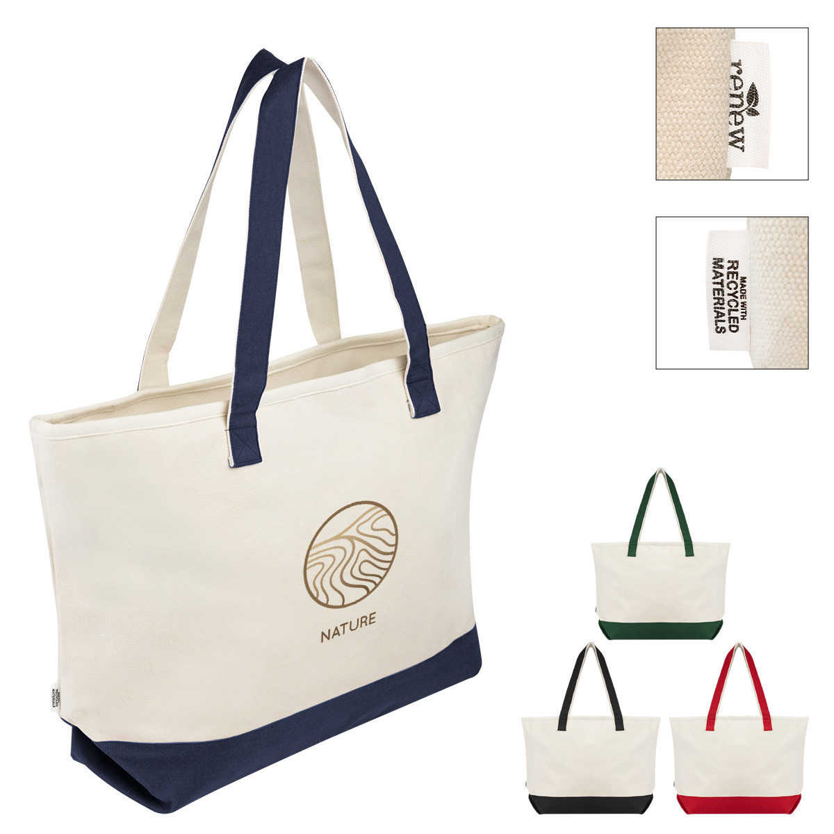 Large Starboard Recycled Cotton Canvas Tote Bag Product Image