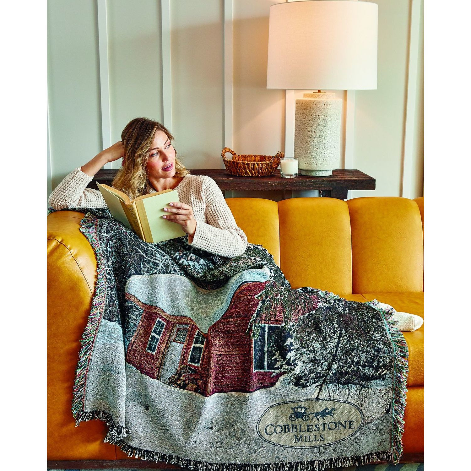 Blue Mill Weavers USA-Made Woven Blanket Product Image