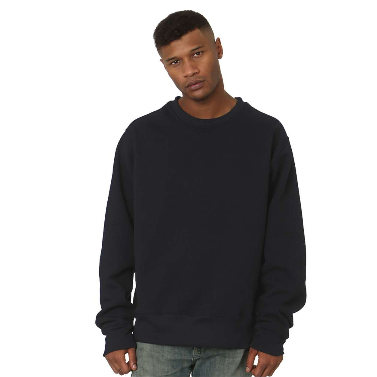Bayside Unisex USA-Made Super Heavy Oversized Crewneck Sweatshirt Product Image